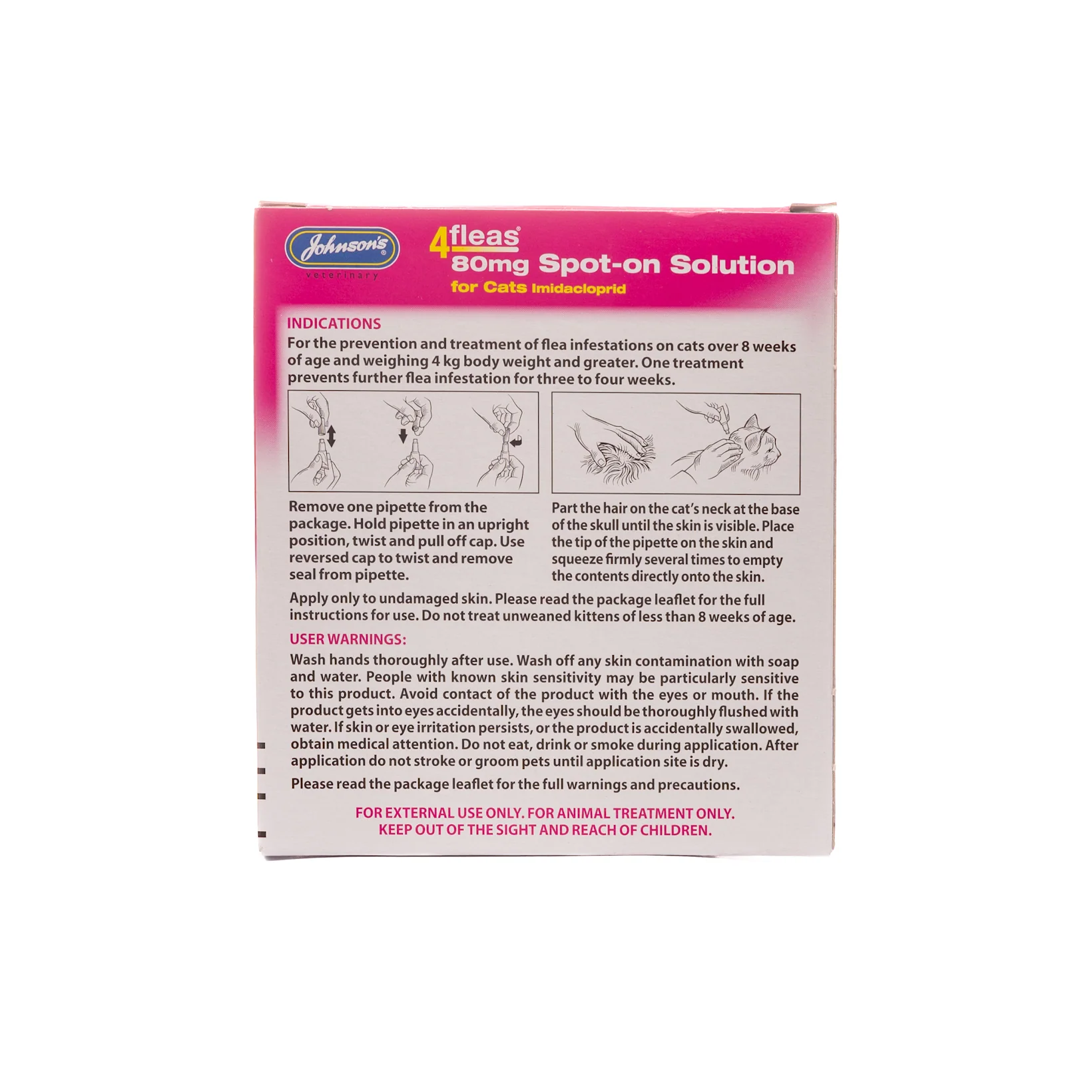 4fleas Spot-on Cat 2 Vial Pack - Image 2