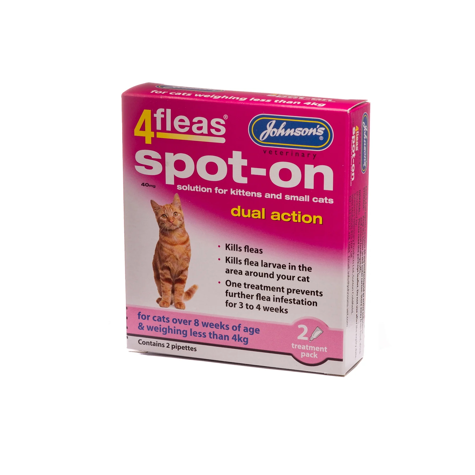 4fleas Spot-on Kitten 2 Vial Pack - Image 4
