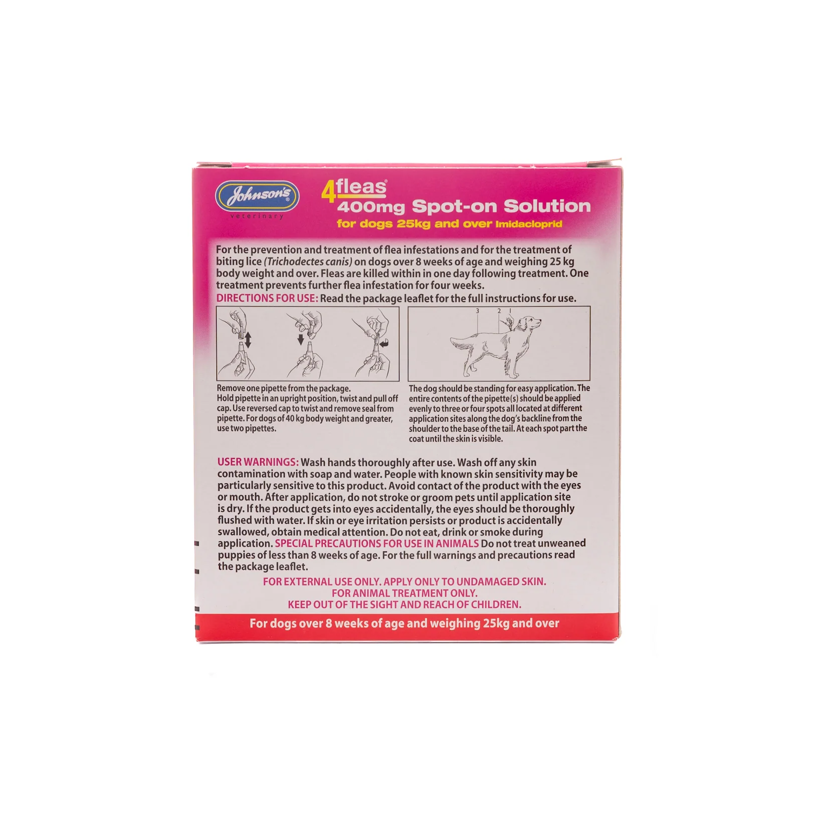 4fleas Spot-on Large Dog 2 Vial Pack - Image 2