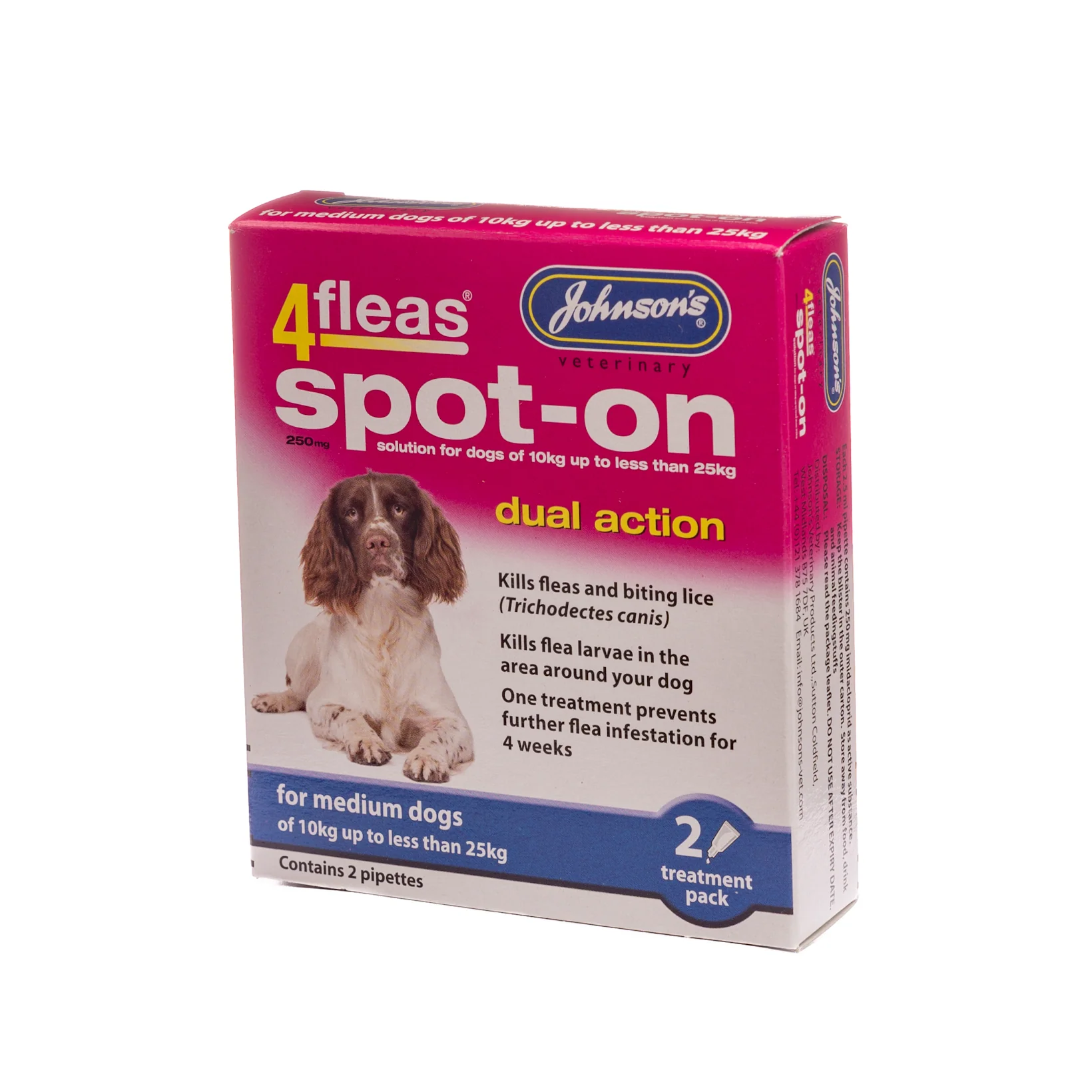 4fleas Spot-on Medium Dog 2 Vial Pack - Image 4