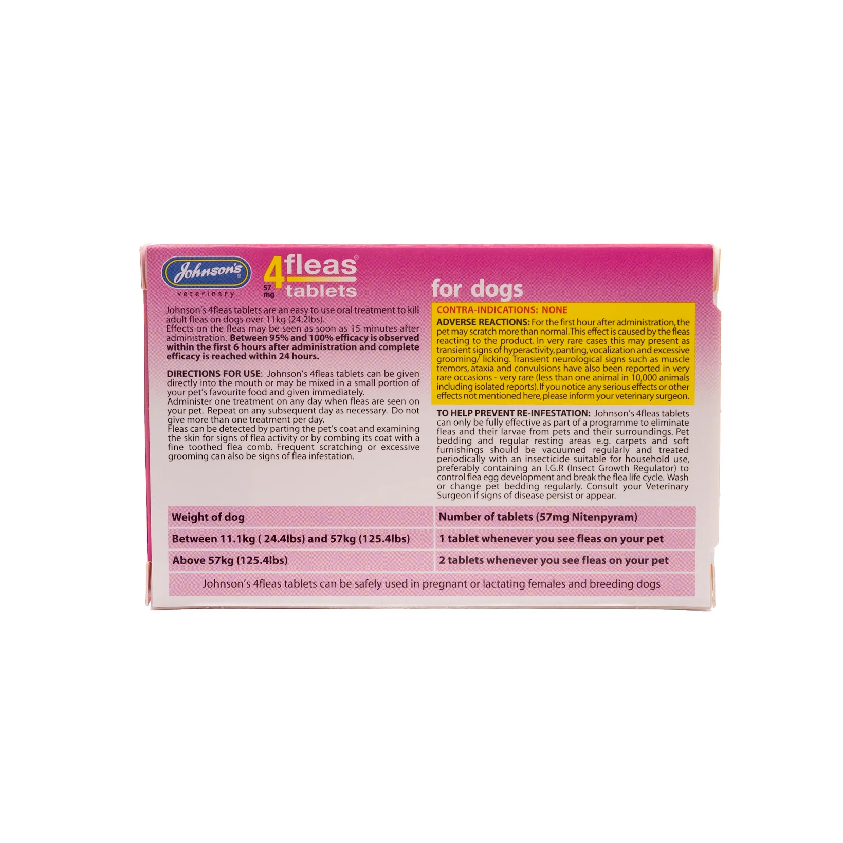 4fleas Tablets - Dogs Over 11kg 3 Tablets - Image 2