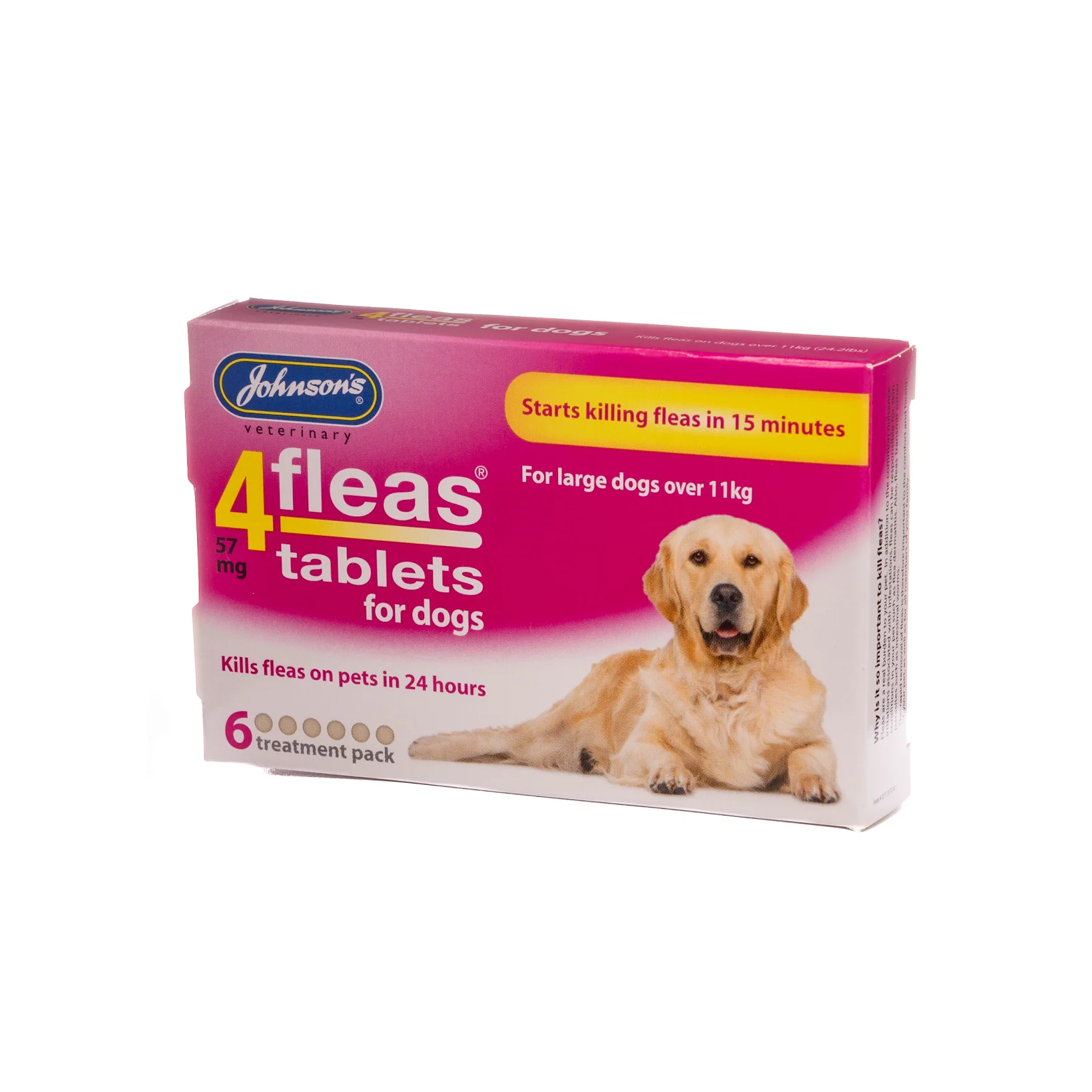 4fleas Tablets - Dogs Over 11kg 6 Tablets - Image 4