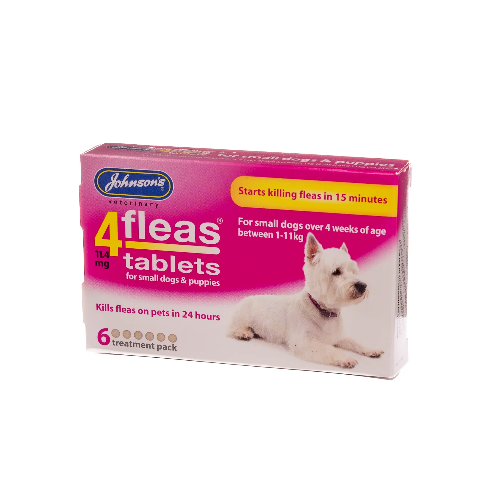 4fleas Tablets - Small Dogs & Puppies Upto 11kg 6 Tablets - Image 4