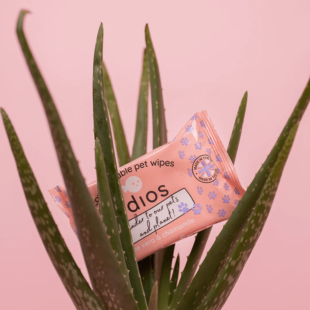 Adios Plastic Compostable Pet Wipes 25 Pack - Image 3