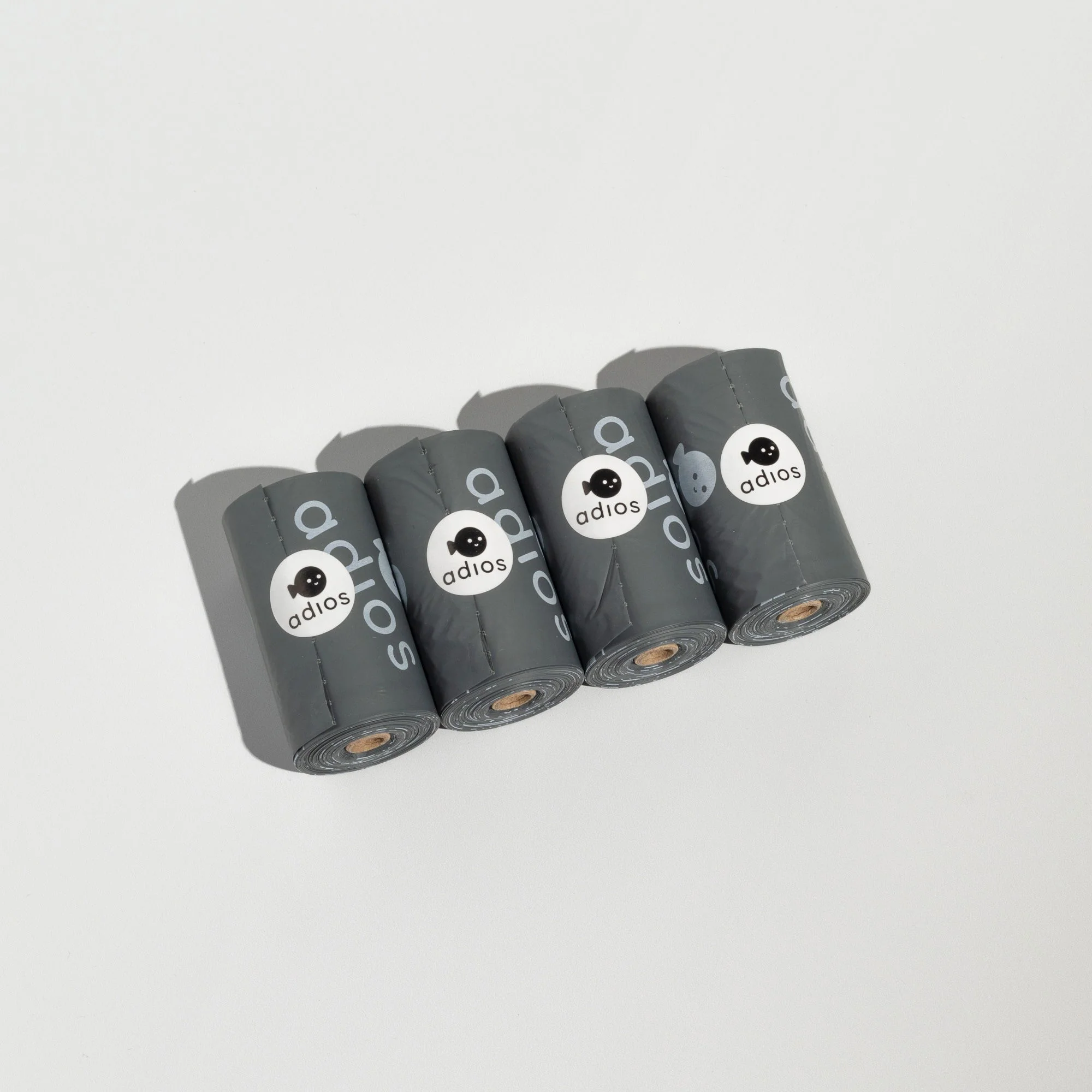 Adios Plastic Compstable Poo Bag Grey 15's - Image 3