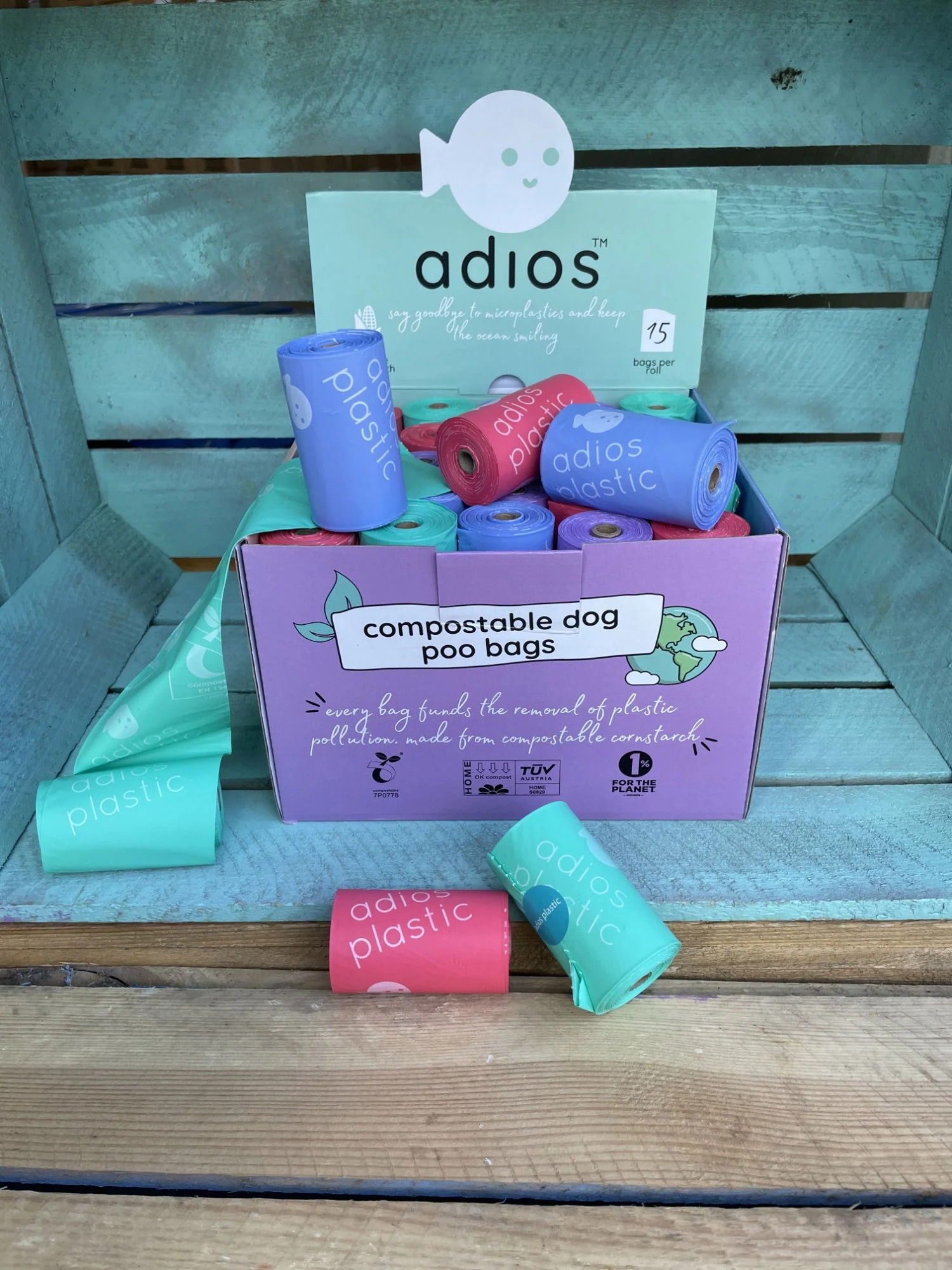 Adios Plastic POS Counter Top Unit includes 50 Rolls - Image 2