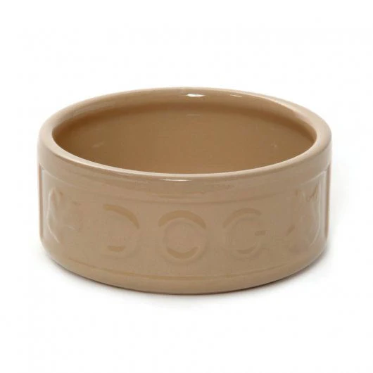 All Cane Lettered Dog Bowl 25cm (10")