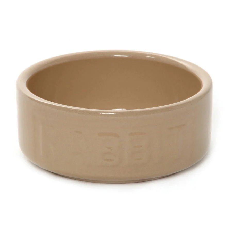 All Cane Lettered Rabbit Bowl 13cm (5")