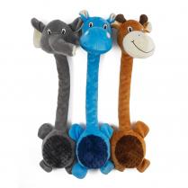 Ancol Ropey Neck Assorted Giraffe/hippo/elephant 49cm