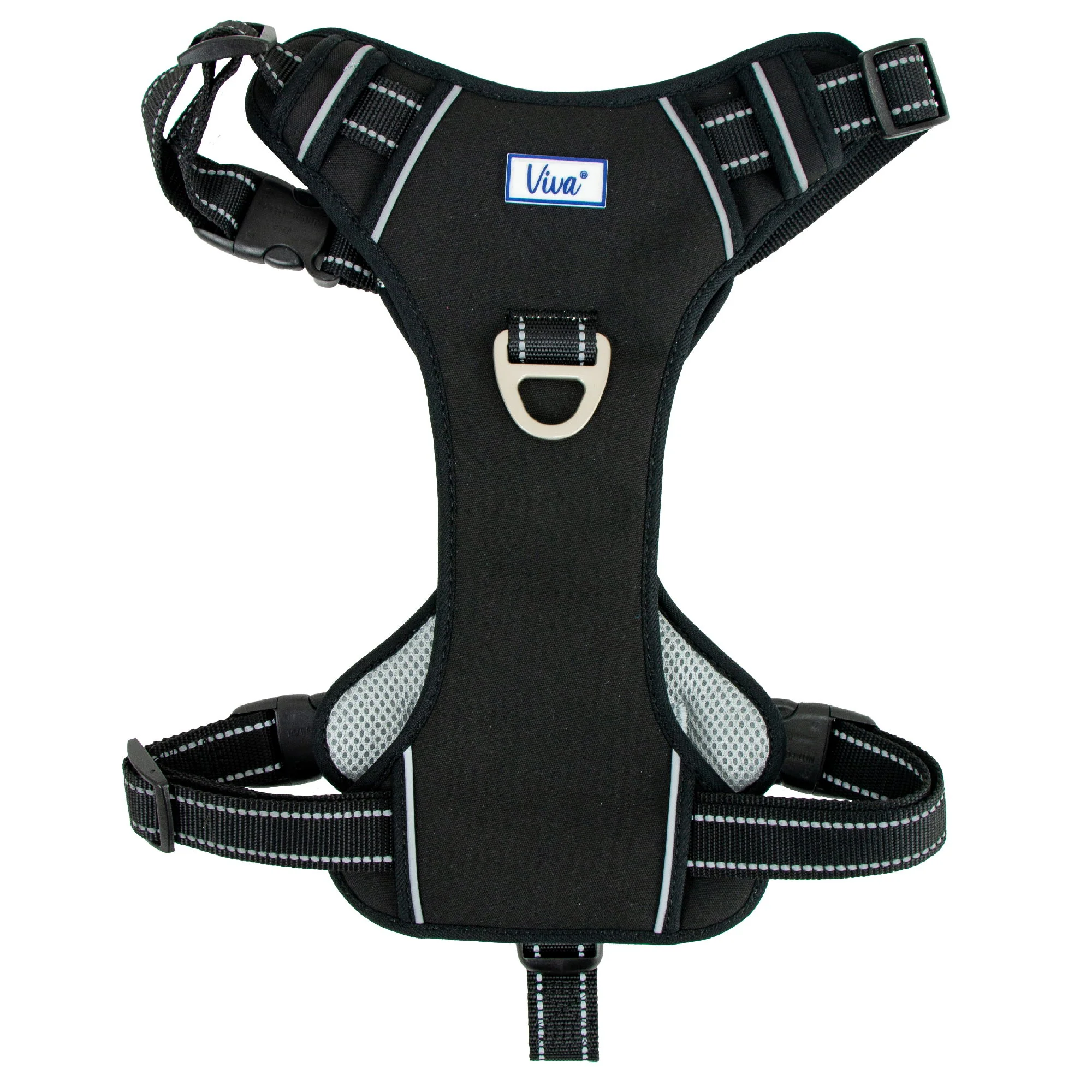 Ancol Viva Exercise & Travel Harness Black XL 80-120cm