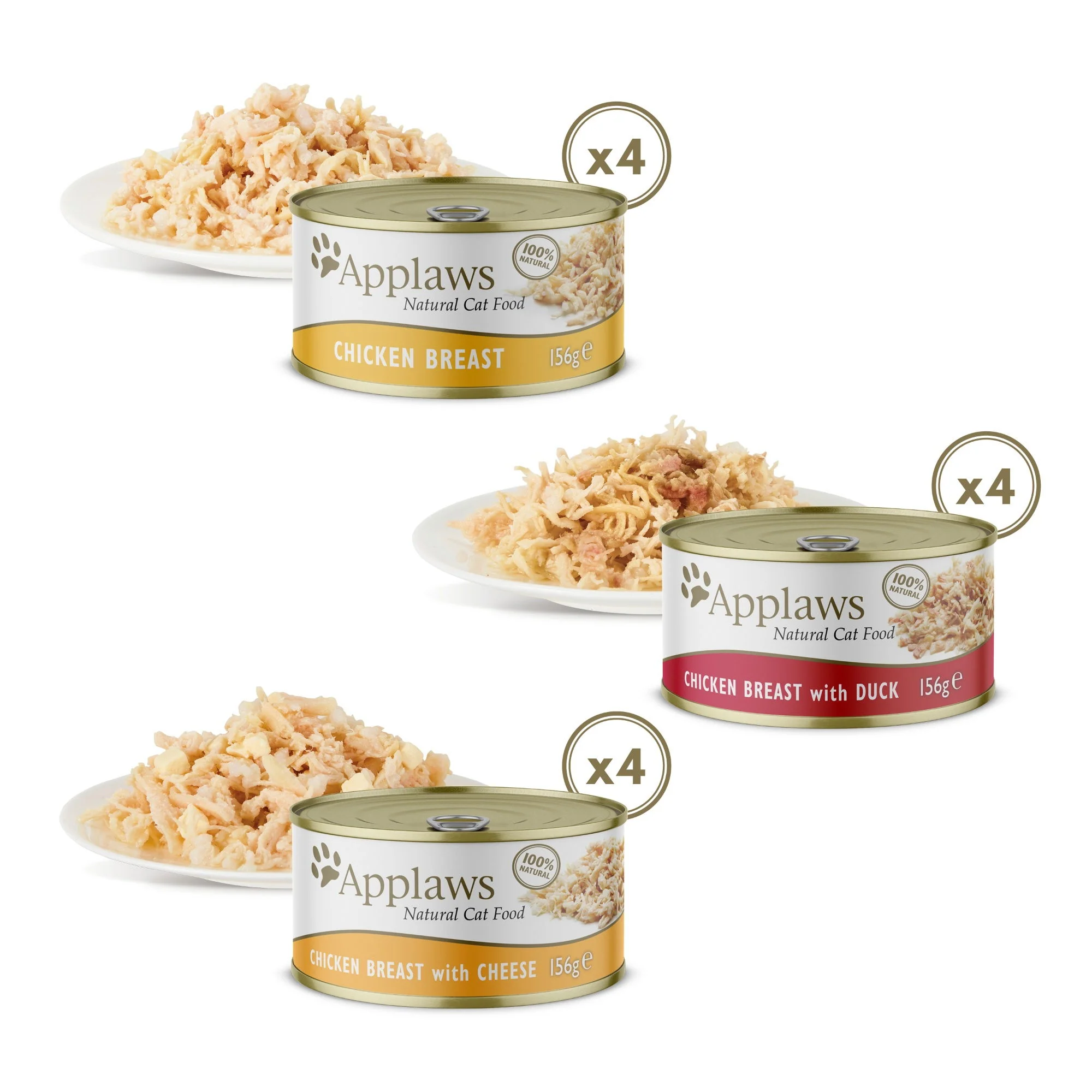 Apls Adult Wet Cat Food Chickn Selection in Broth 12x156g - Image 3