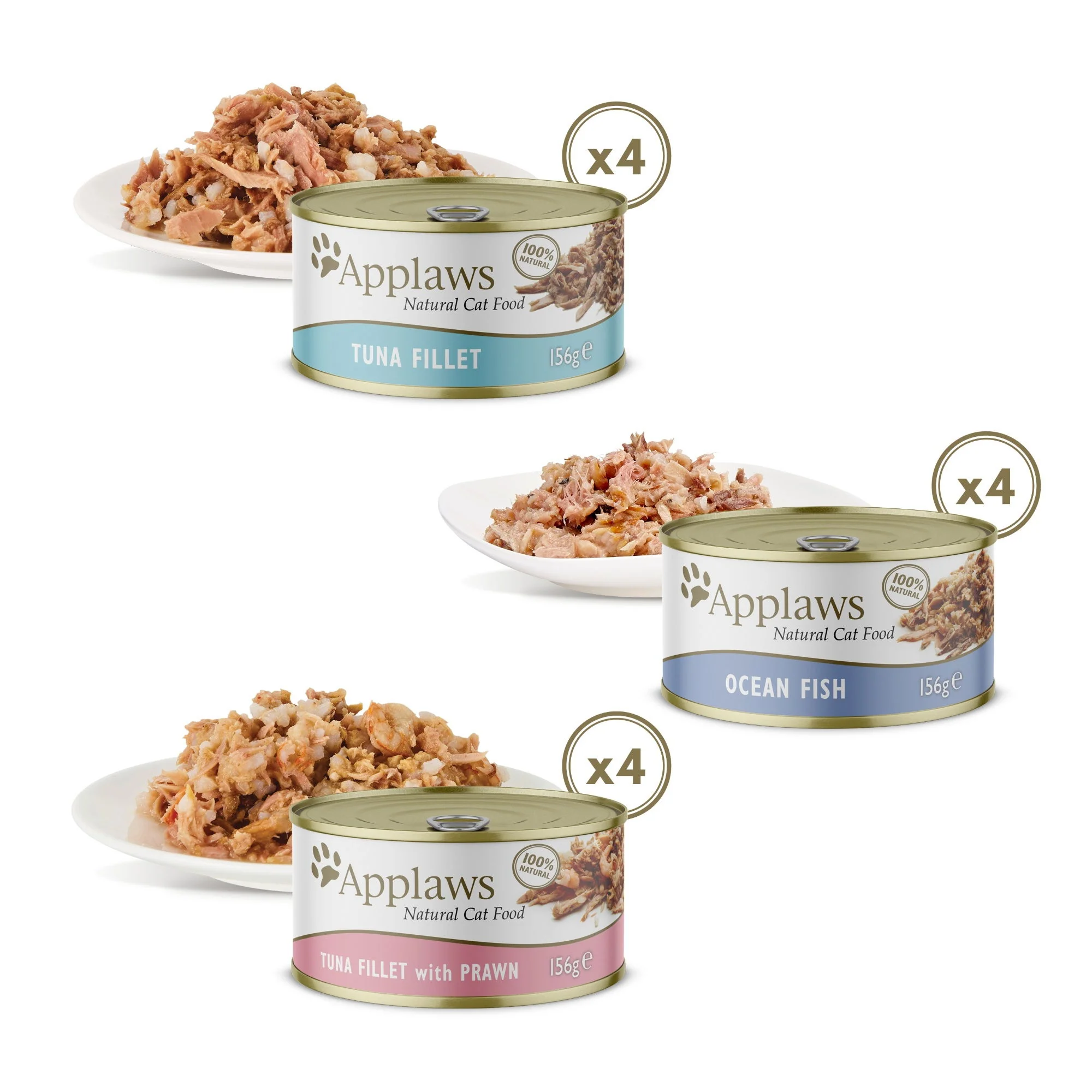 Applaws Adt Wet Cat Food Fish Selection in Broth 12x156g - Image 3
