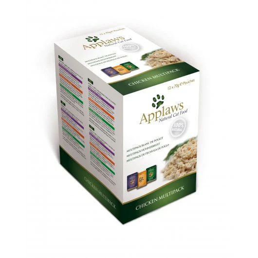 Applaws Cat Pouch Chicken Multi Pack 12x70g - Image 2