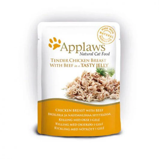 Applaws Cat Pouch Chicken With Beef In Jelly 70g - Image 2