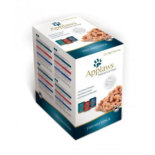 Applaws Cat Pouch Fish Multi Pack 12x70g - Image 2