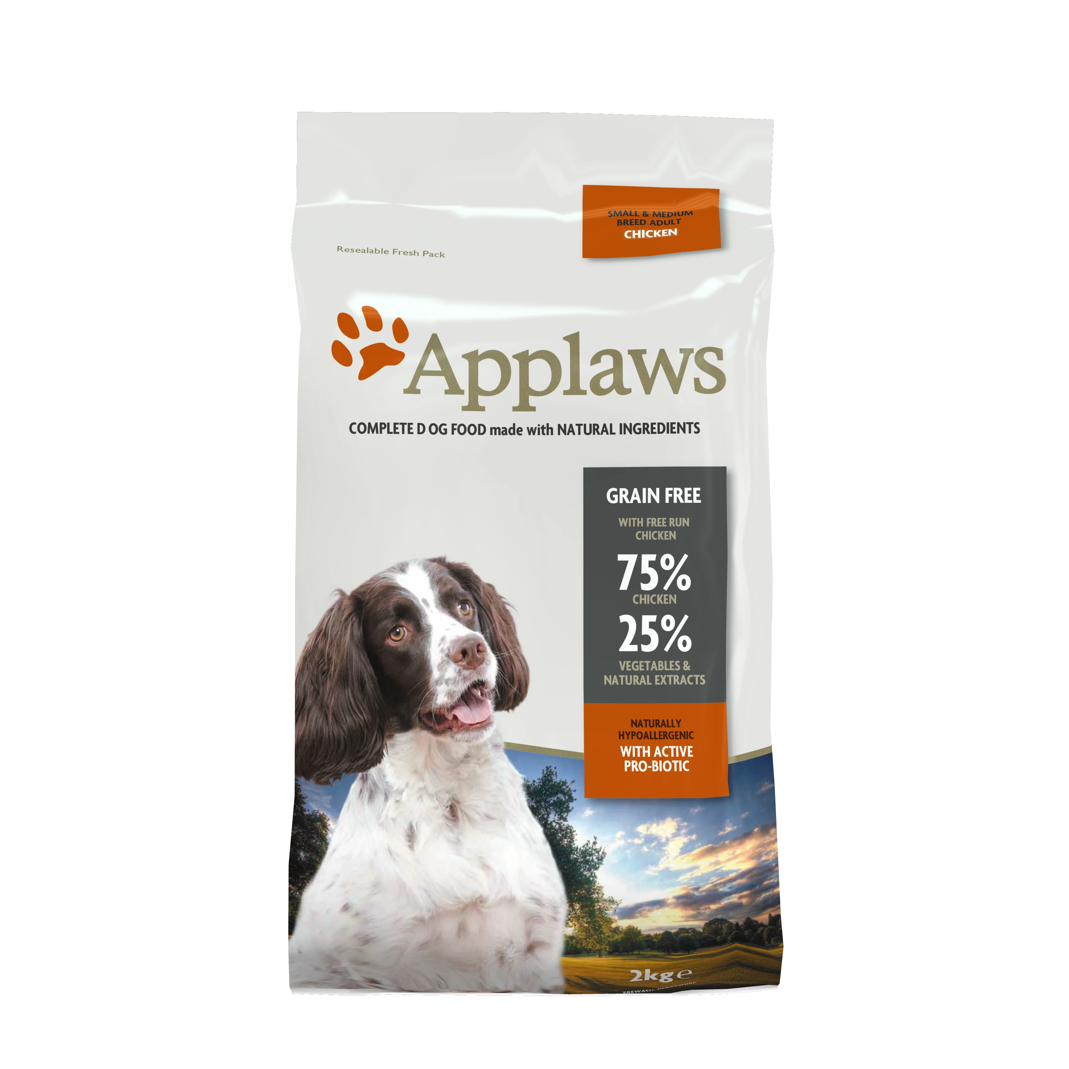 Applaws Dog Dry Small/Medium Breed Adult Chicken 2kg
