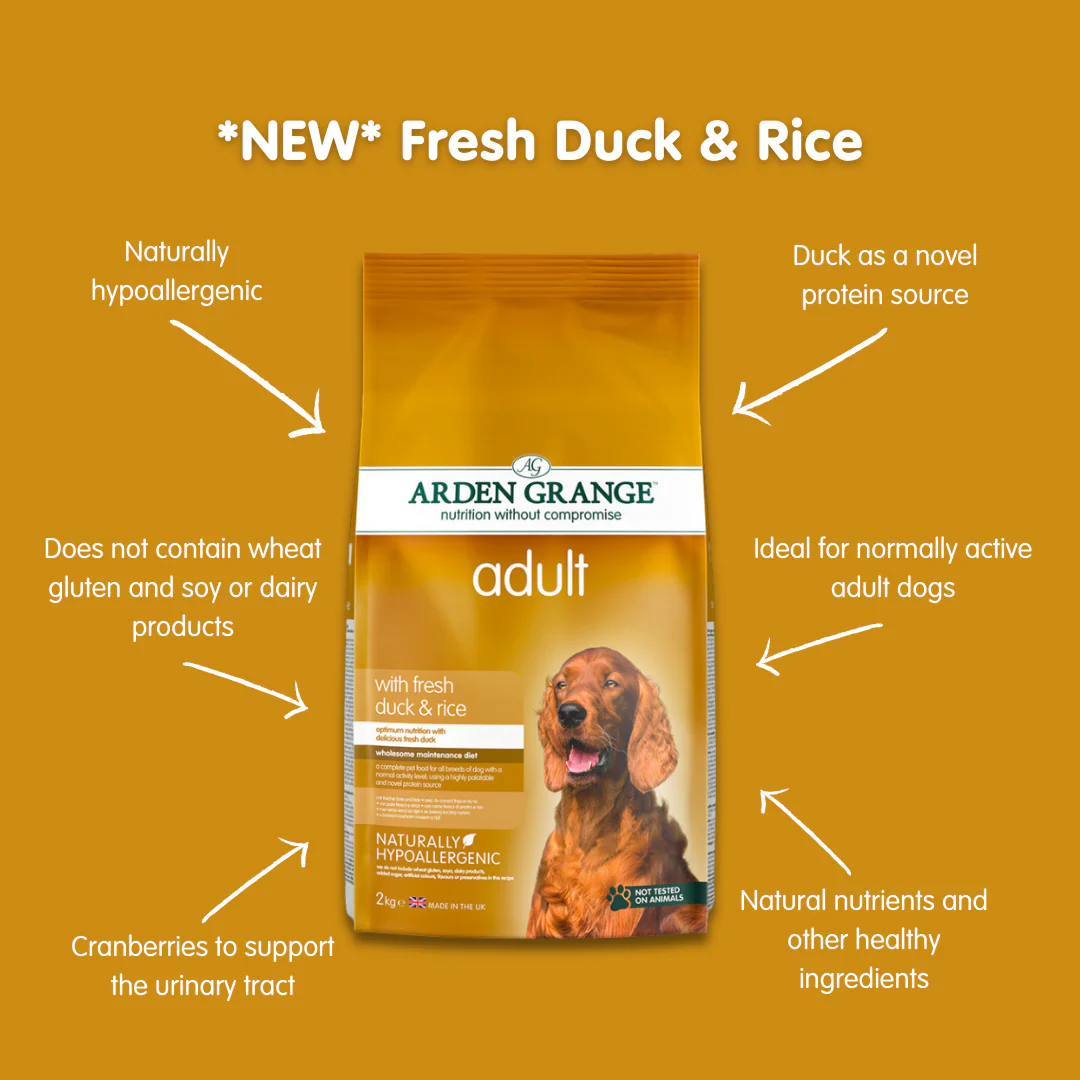 Arden Grange Adult Dog With Fresh Duck & Rice 2kg - Image 3