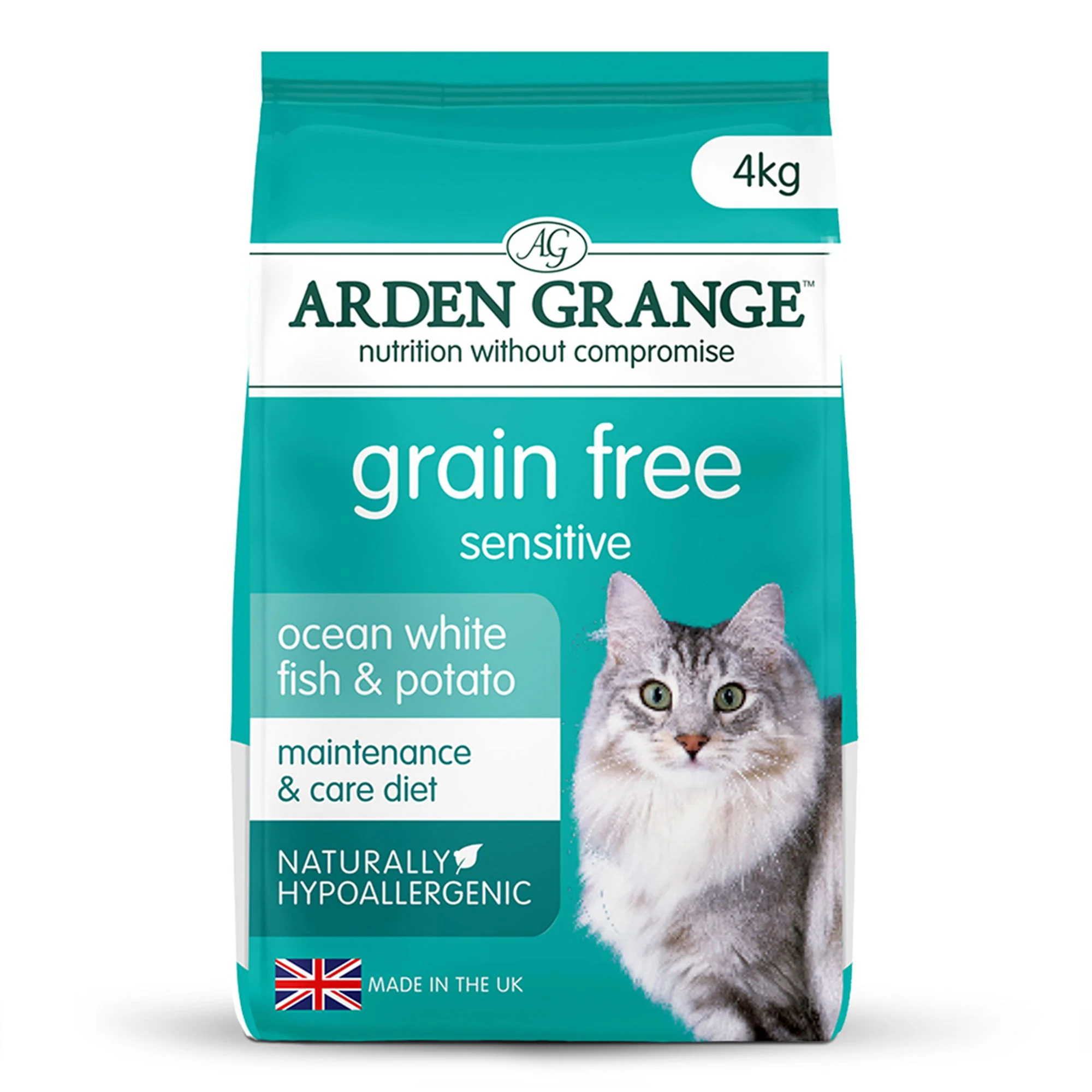 Arden Grange G/Free Cat Sensitive Fresh Fish & Potato 4kg - Image 2