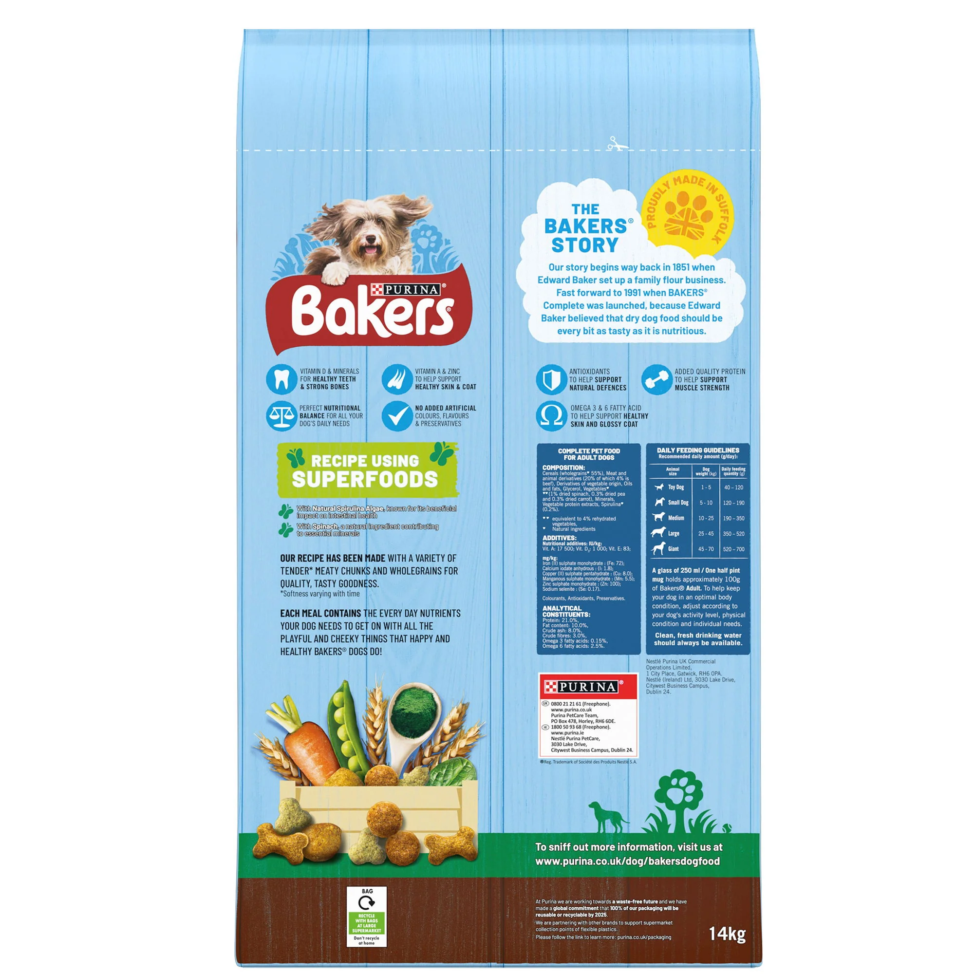 Bakers Complete Adult Beef & Veg 14kg - Image 3