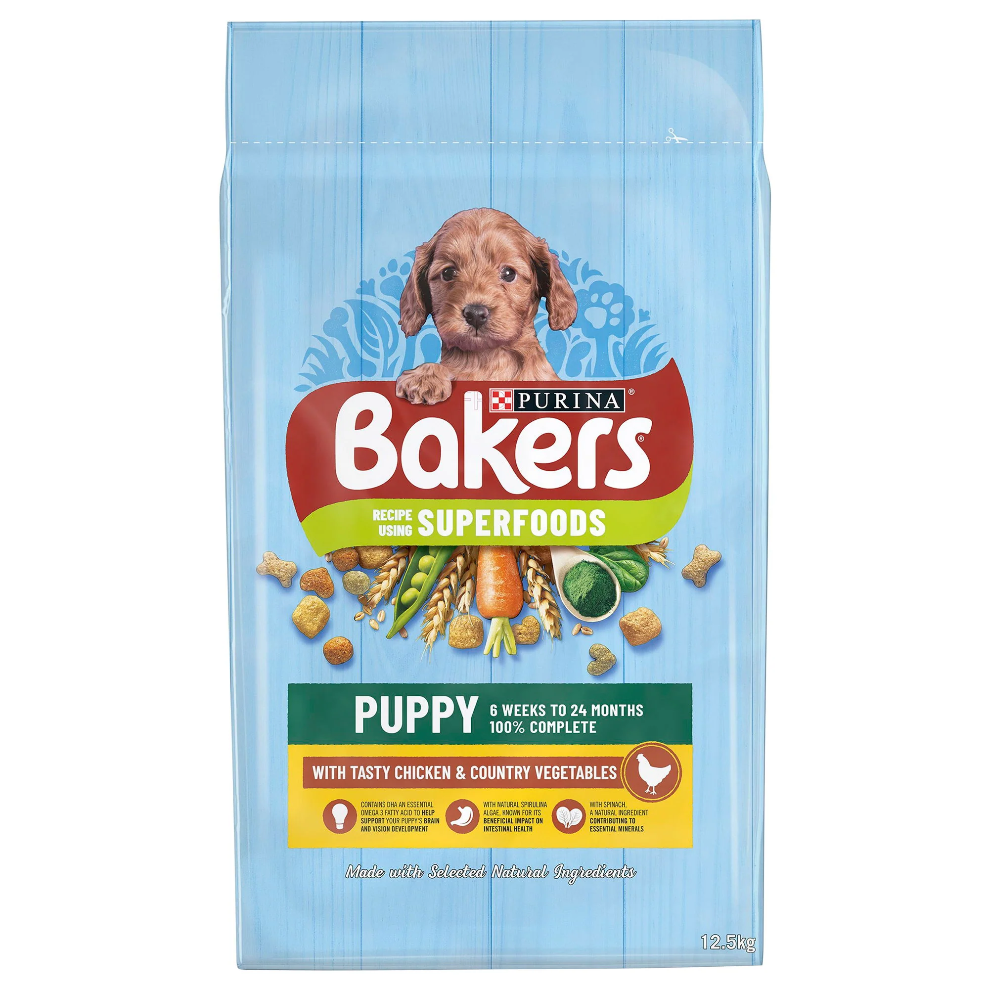 Bakers Complete Puppy Junior Chicken & Veg 12.5kg - Image 2