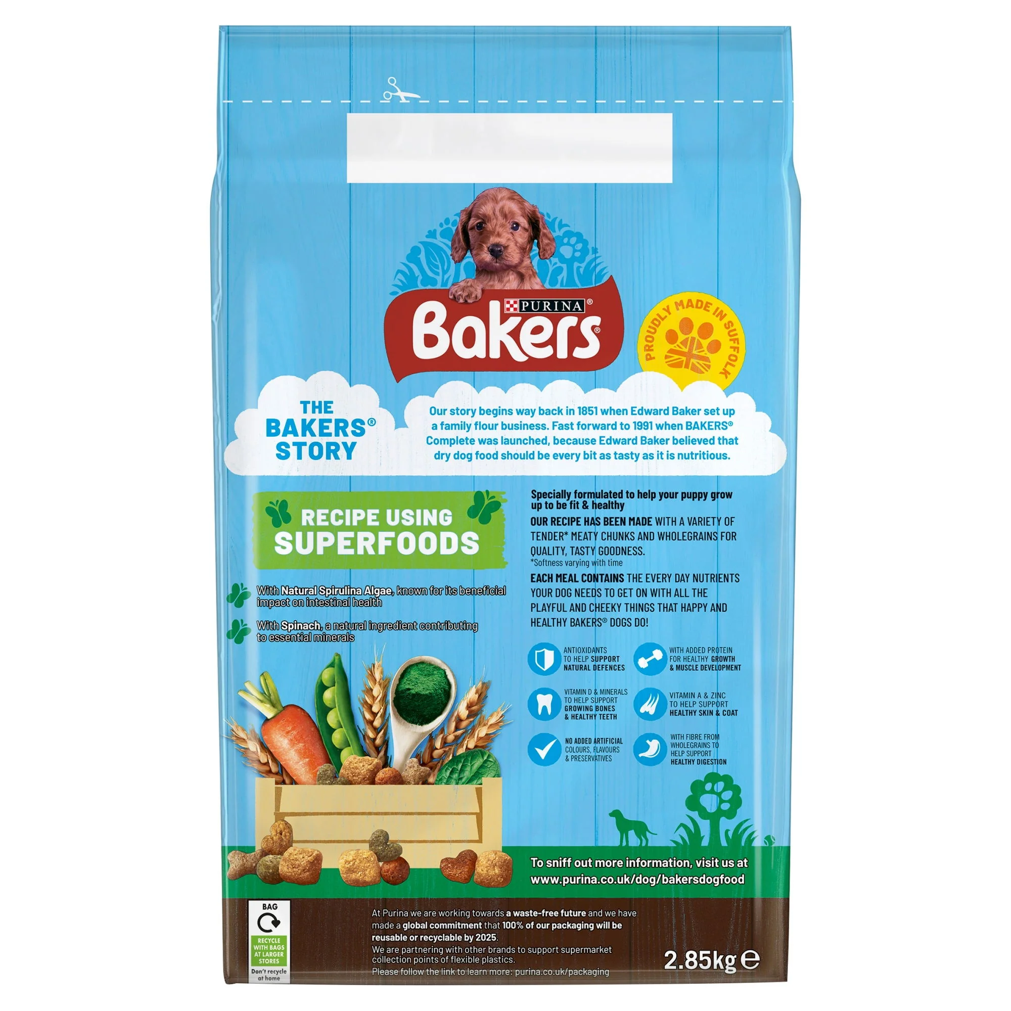 Bakers Puppy Rich In Chicken With Country Veg 2.85kg - Image 3