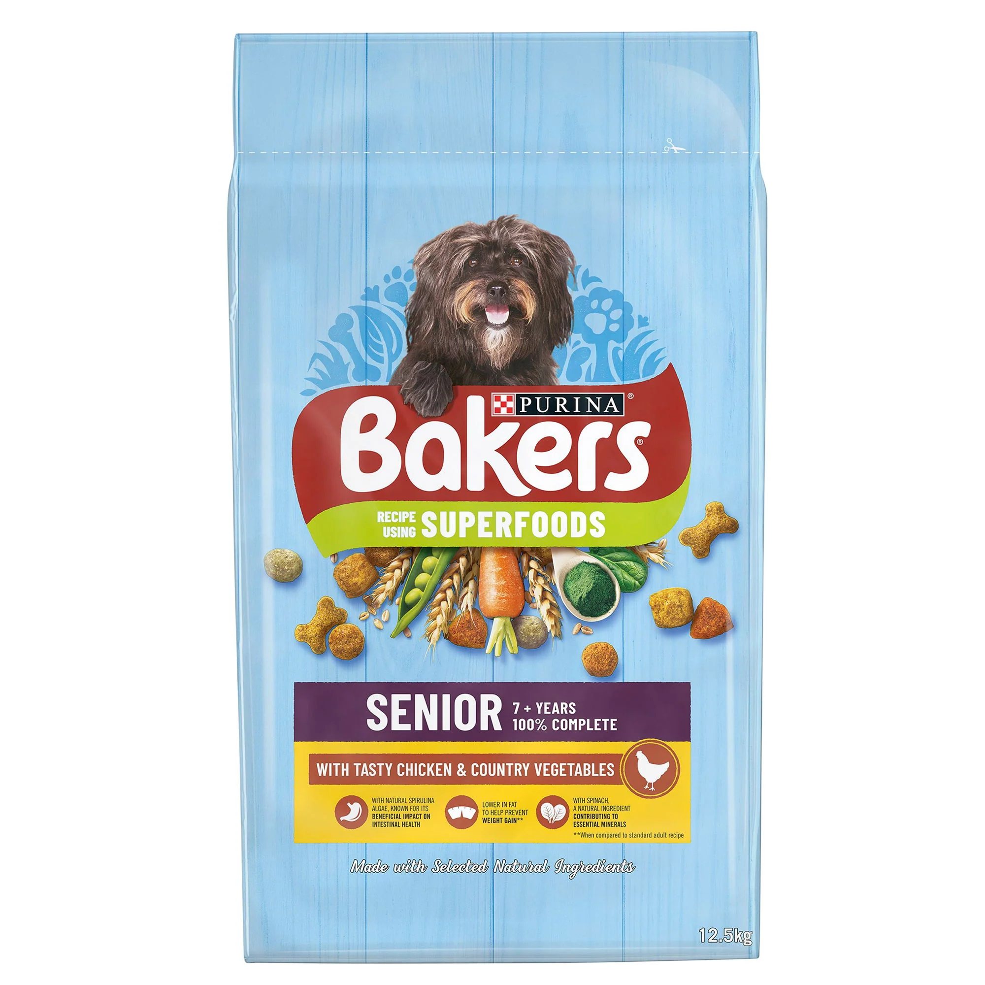 Bakers Senior Rich In Chicken With Country Veg 12.5kg - Image 2
