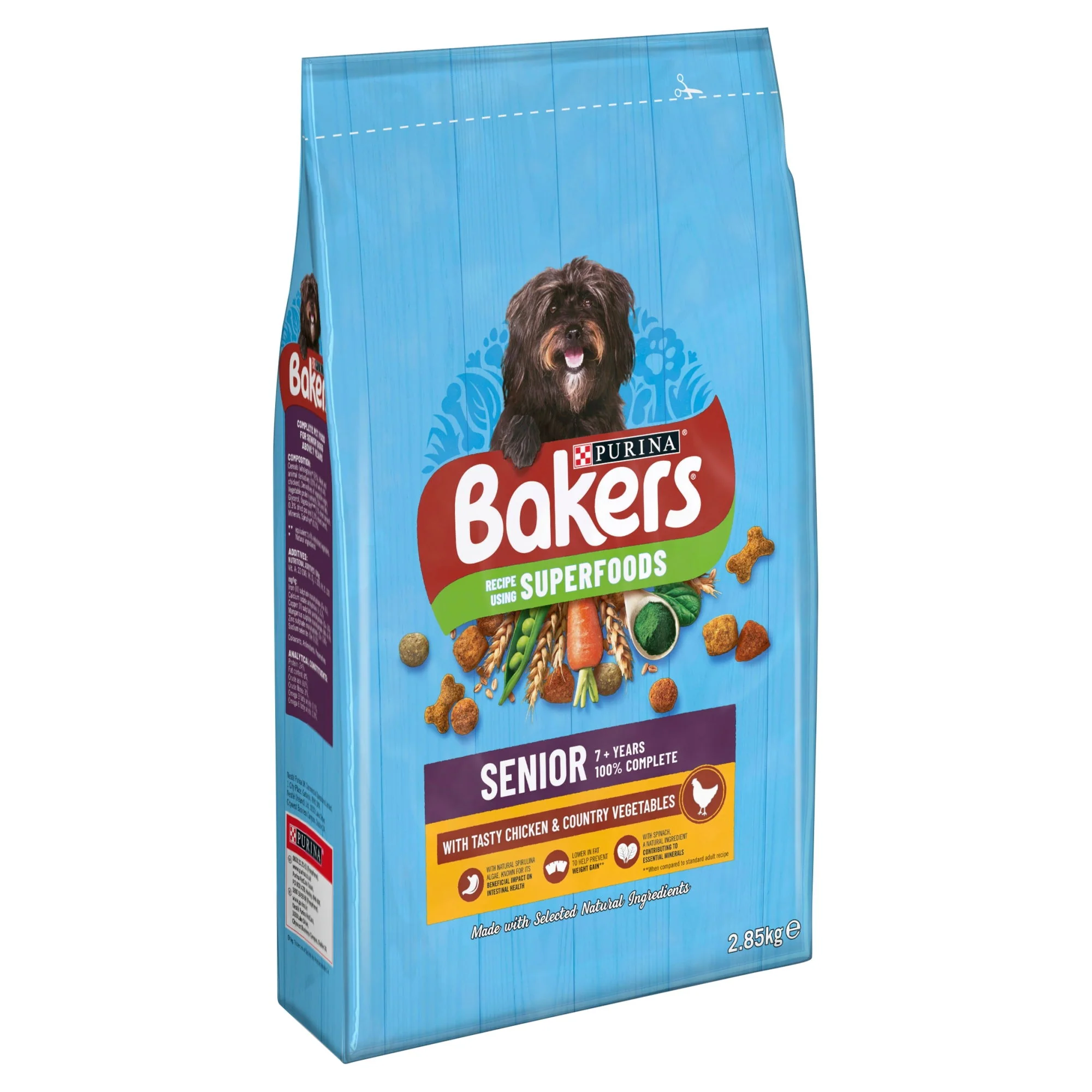Bakers Senior Rich In Chicken With Country Veg 2.85kg