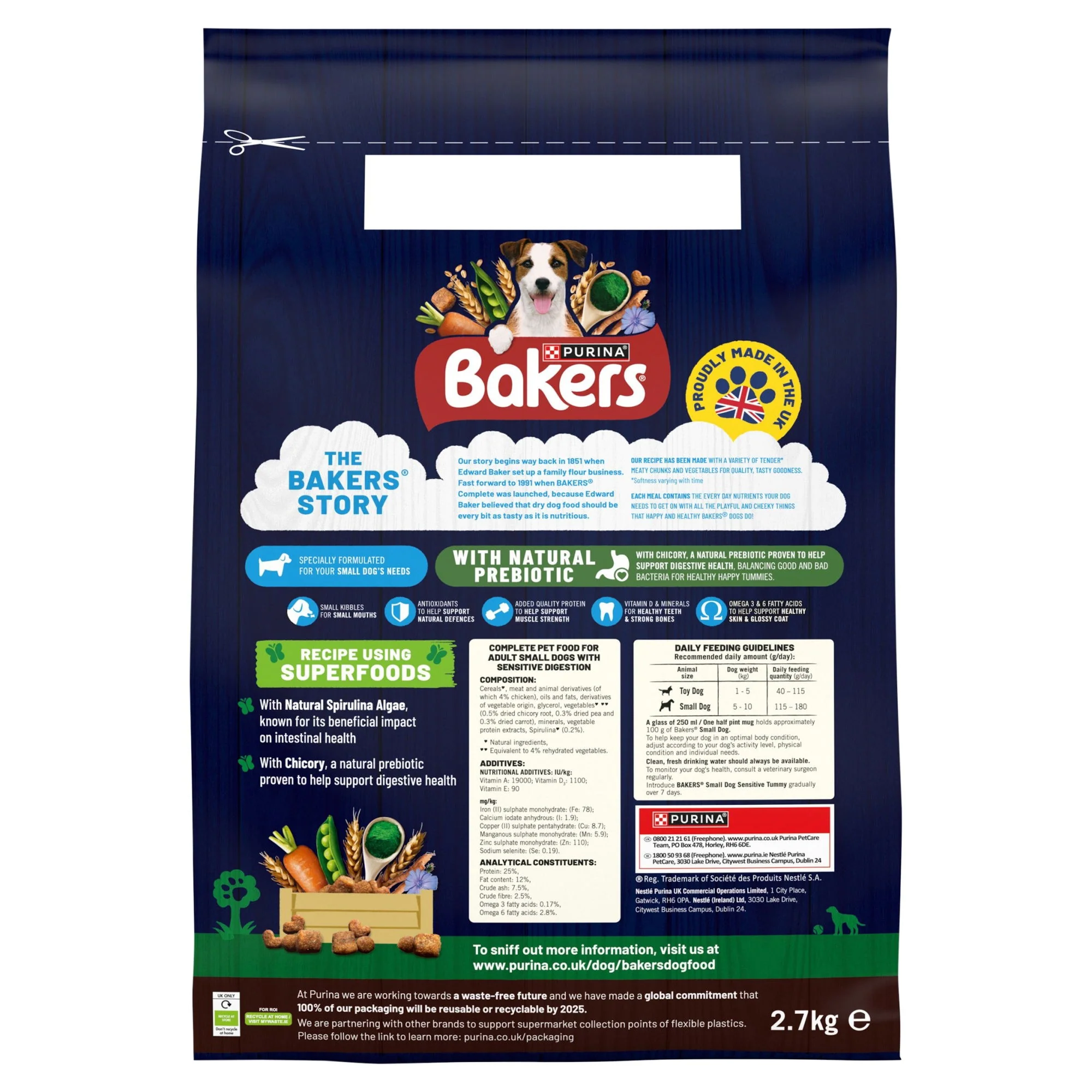 Bakers Small Dog Food Sensitive Tummy 2.7kg - Image 3