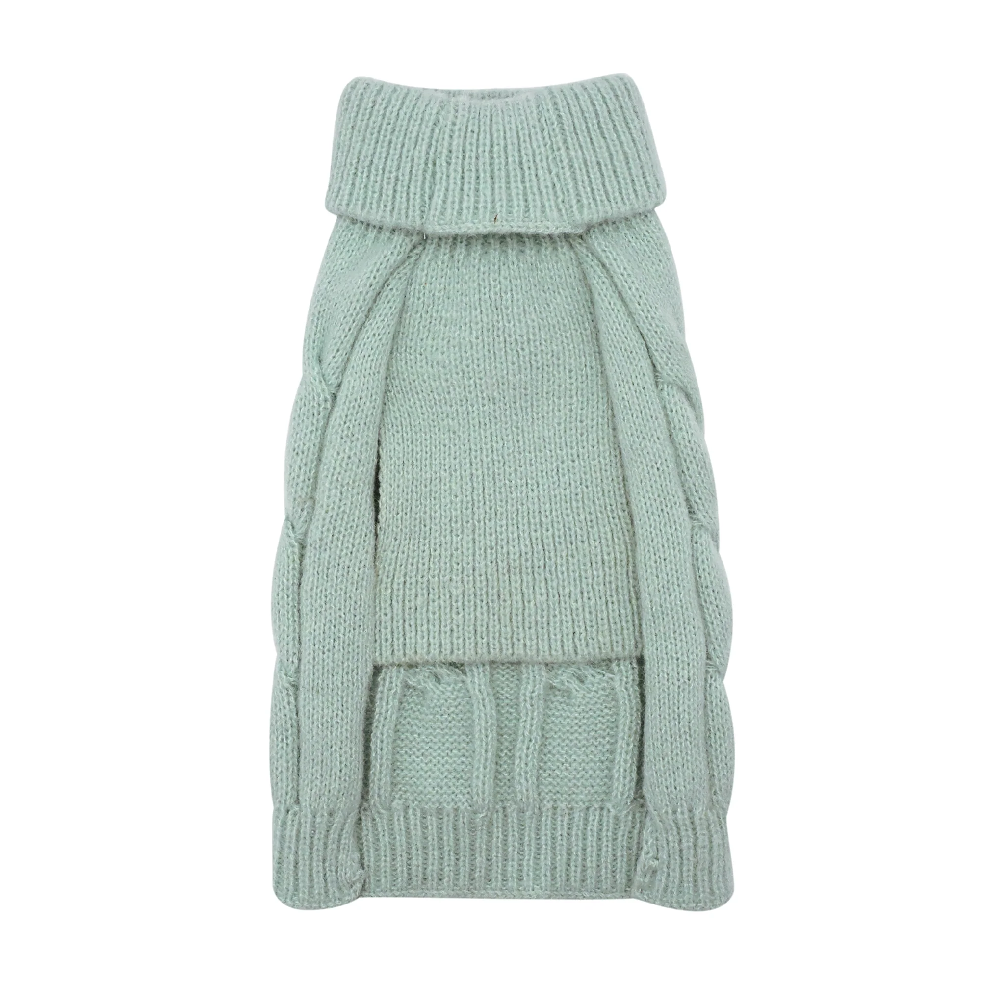 Banbury & Co Rural Retreats Seafoam Knit Dog Jumper Xtra Small - Image 2