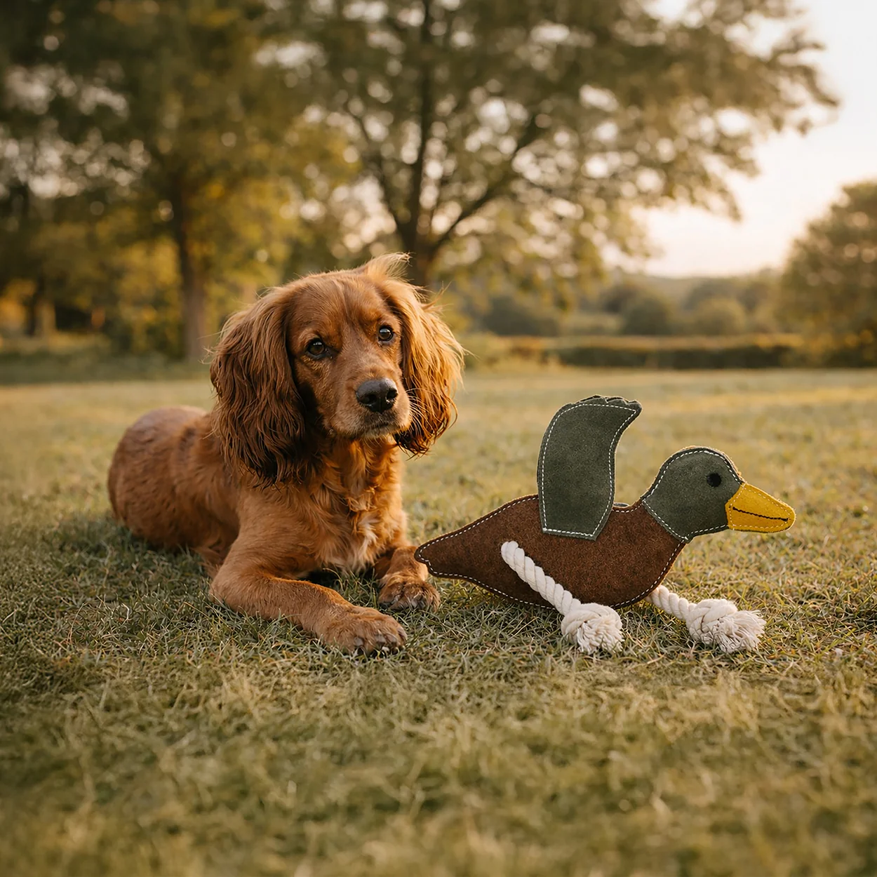 Banbury & Co Rural Retreats Suede Duck Toy - Image 3