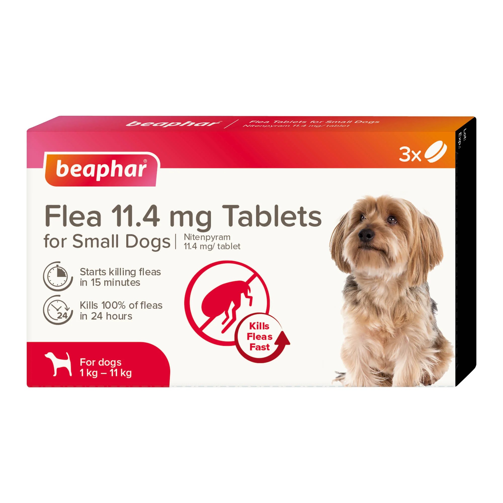 Beaphar Flea Tablets for Small Dogs -  3 Tablets