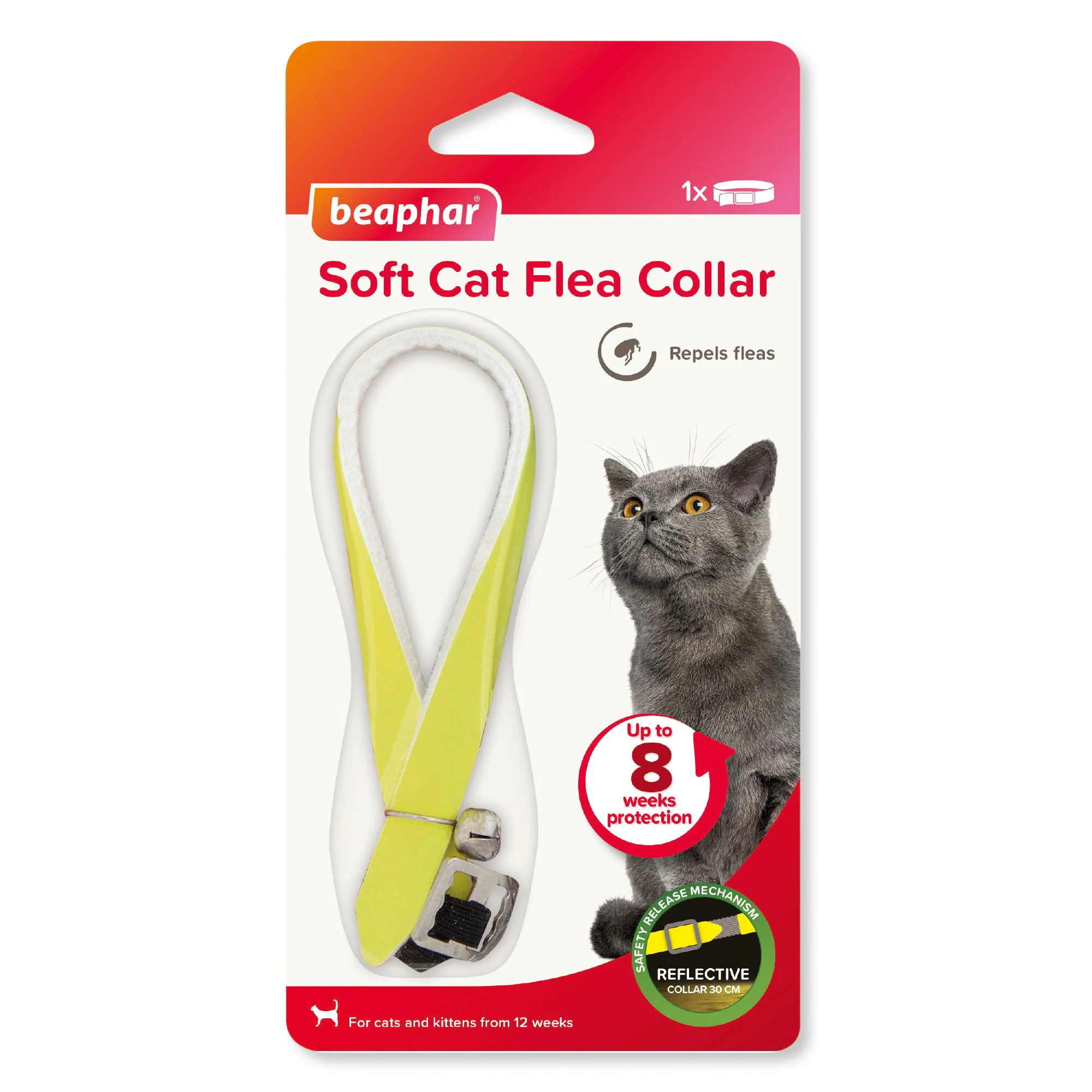 Beaphar Reflective Soft Cat Flea Collar 30cm - Image 2