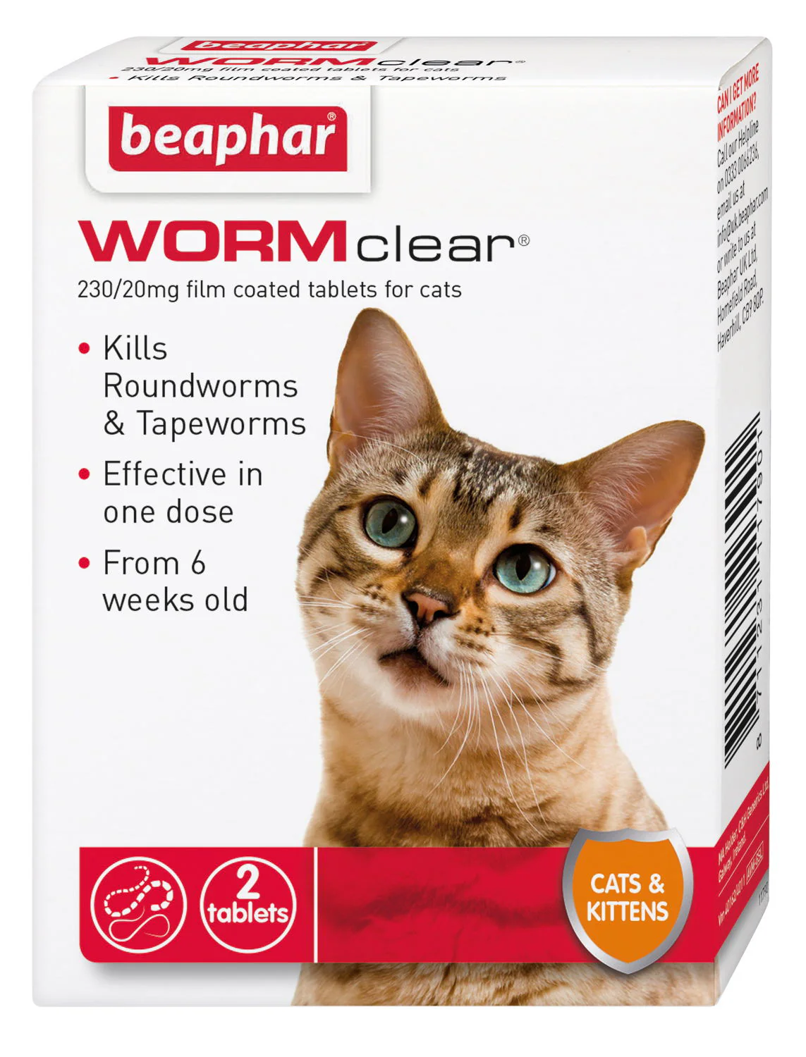 Beaphar Wormclear Cat 2 Tablets