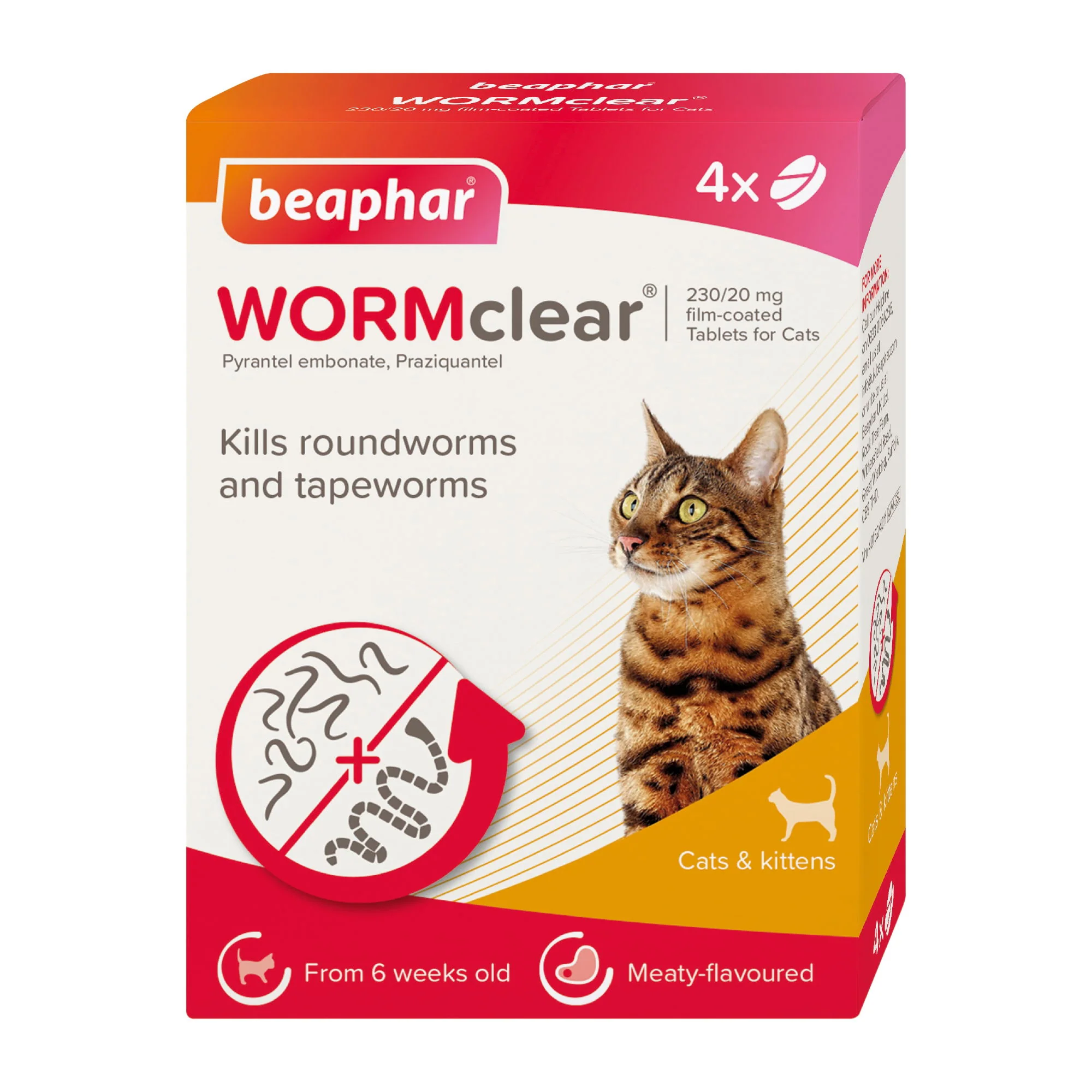 Beaphar WORMclear Cat 4 Tablet