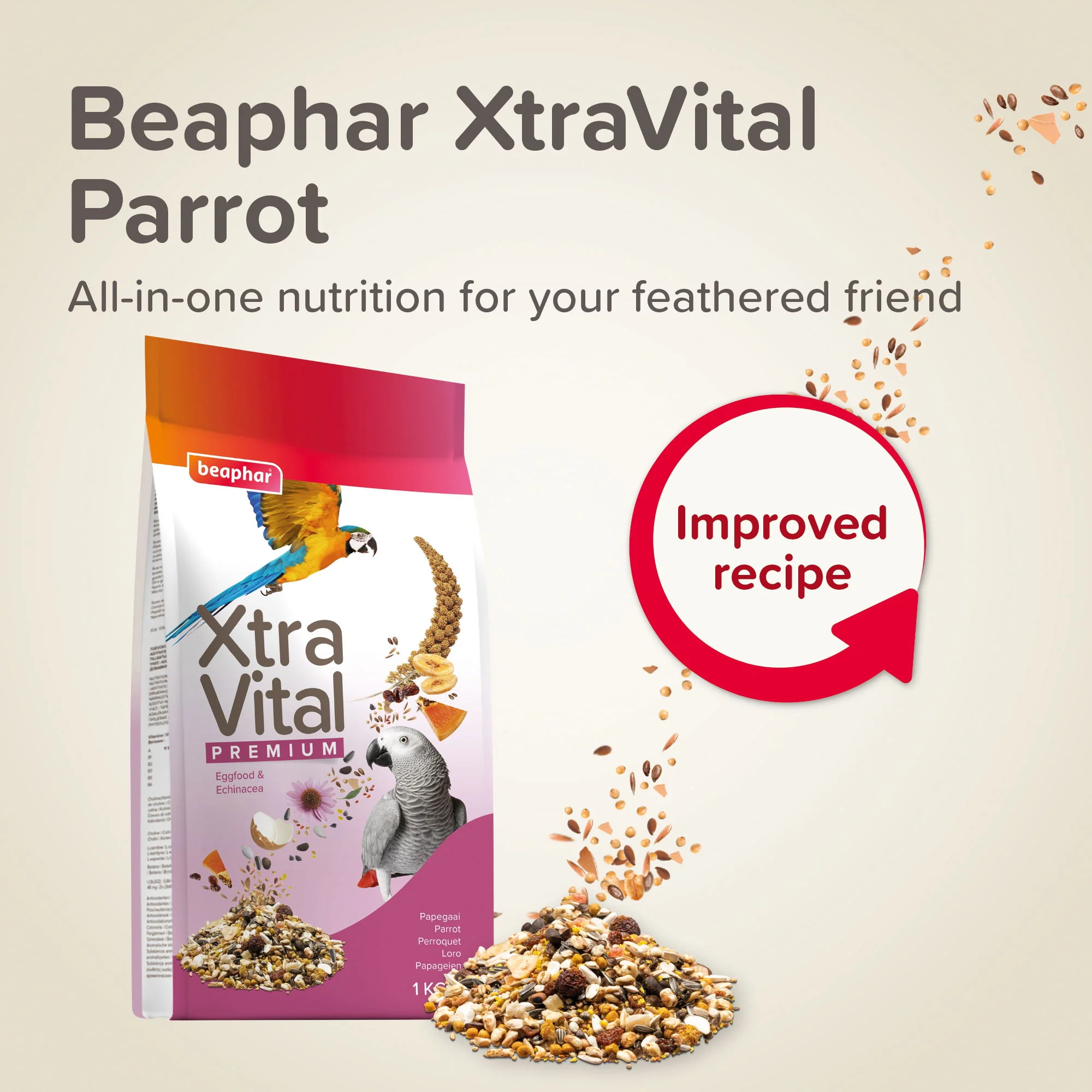 Beaphar XtraVital Parrot 1kg - Image 3