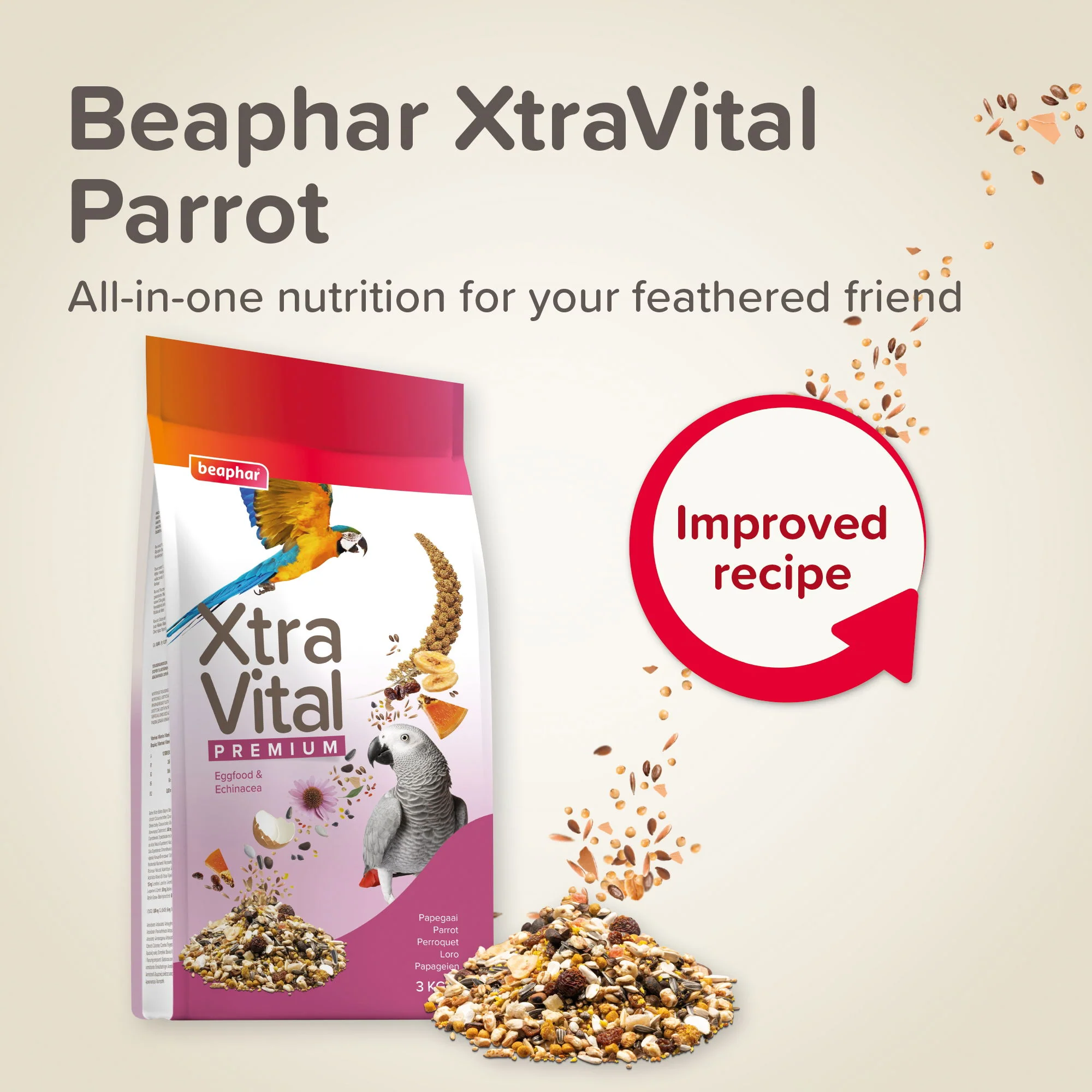 Beaphar XtraVital Parrot 3kg - Image 3