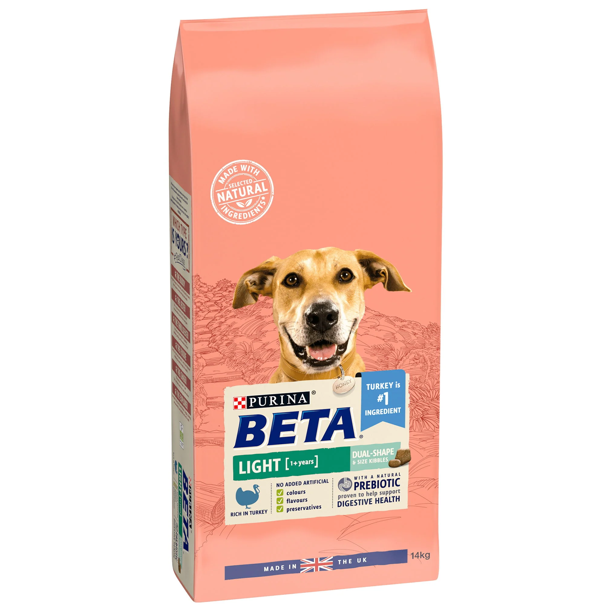 Beta Adult Light Dry Dog Food With Turkey 14kg - Image 2