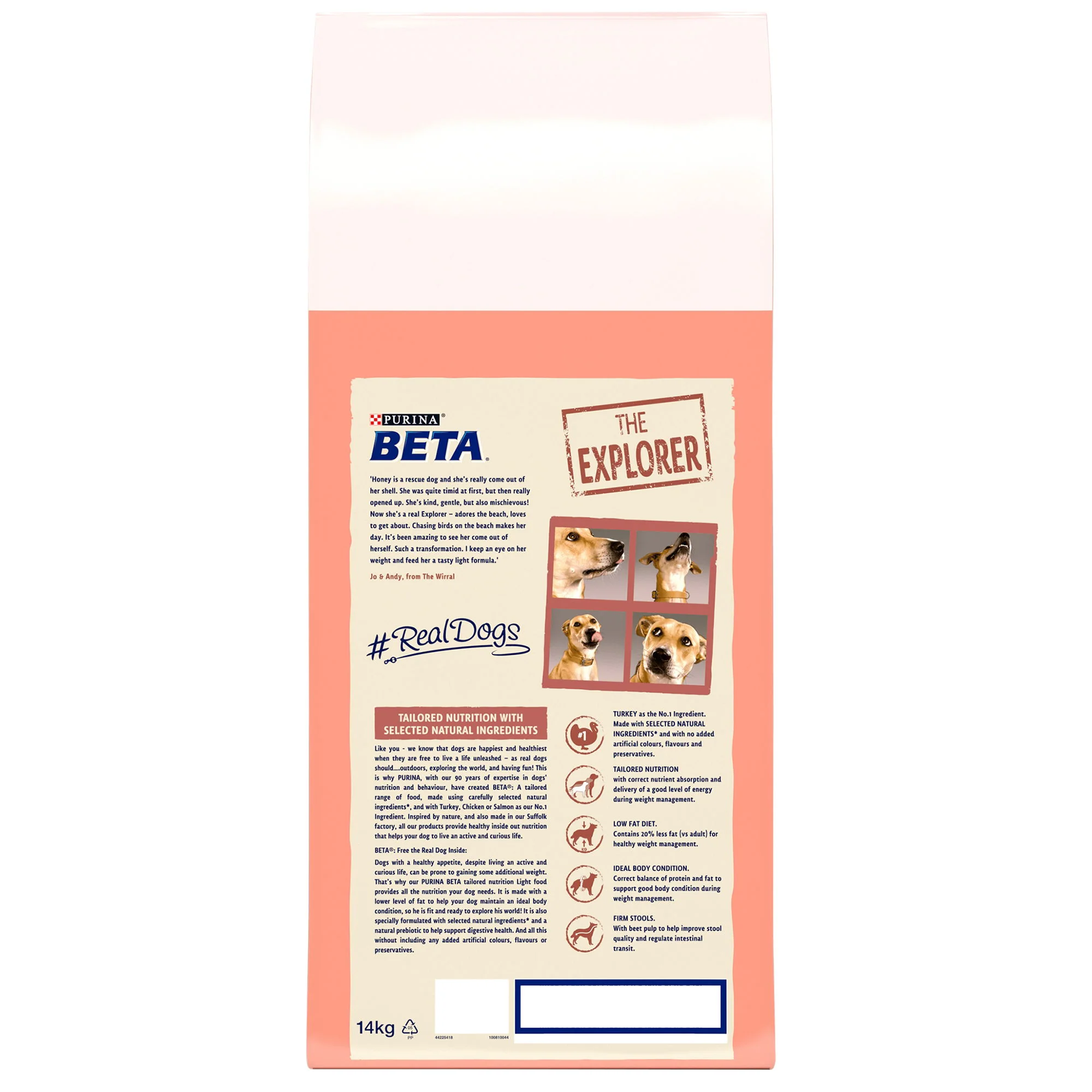 Beta Adult Light Dry Dog Food With Turkey 14kg - Image 4