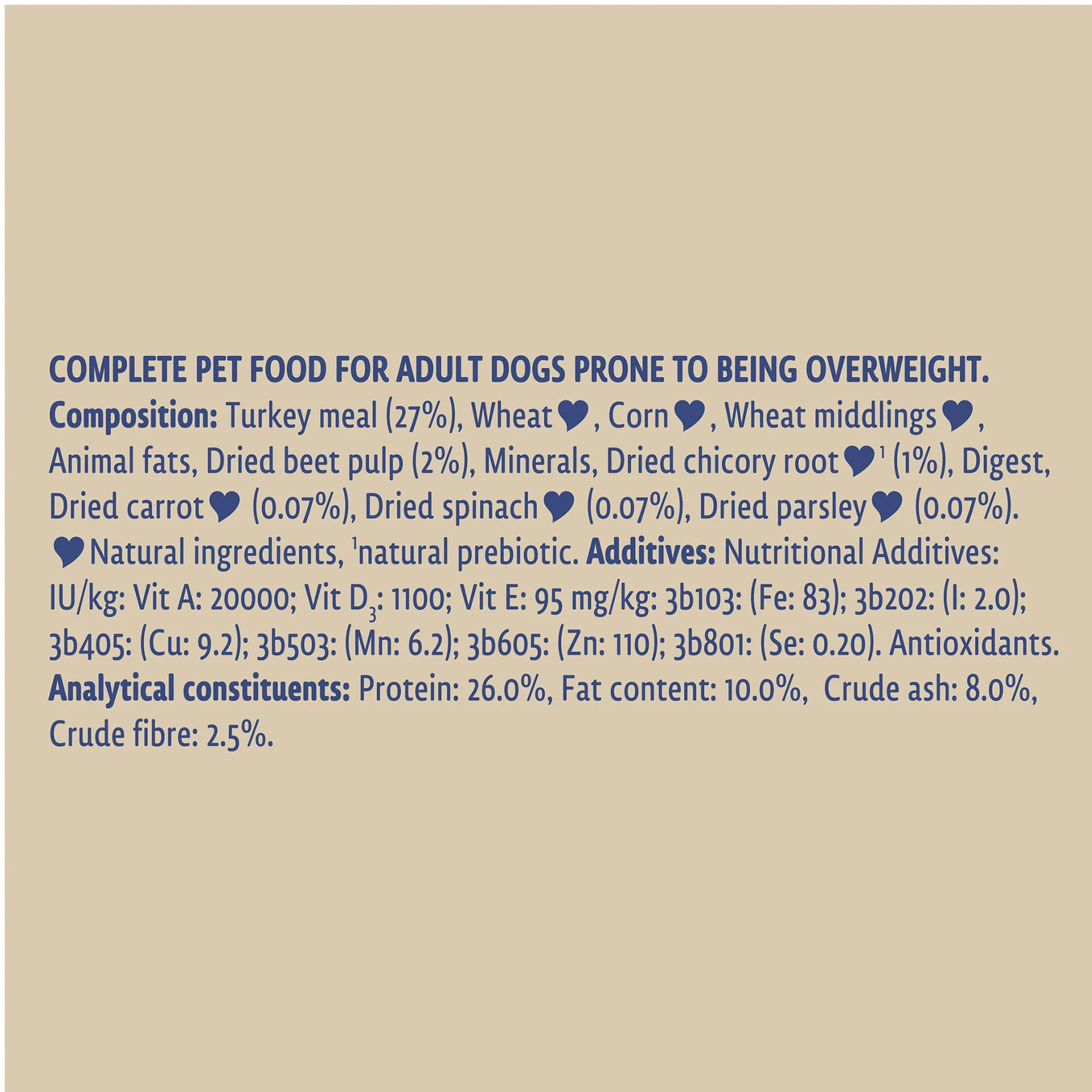 Beta Adult Light Dry Dog Food With Turkey 2kg - Image 4