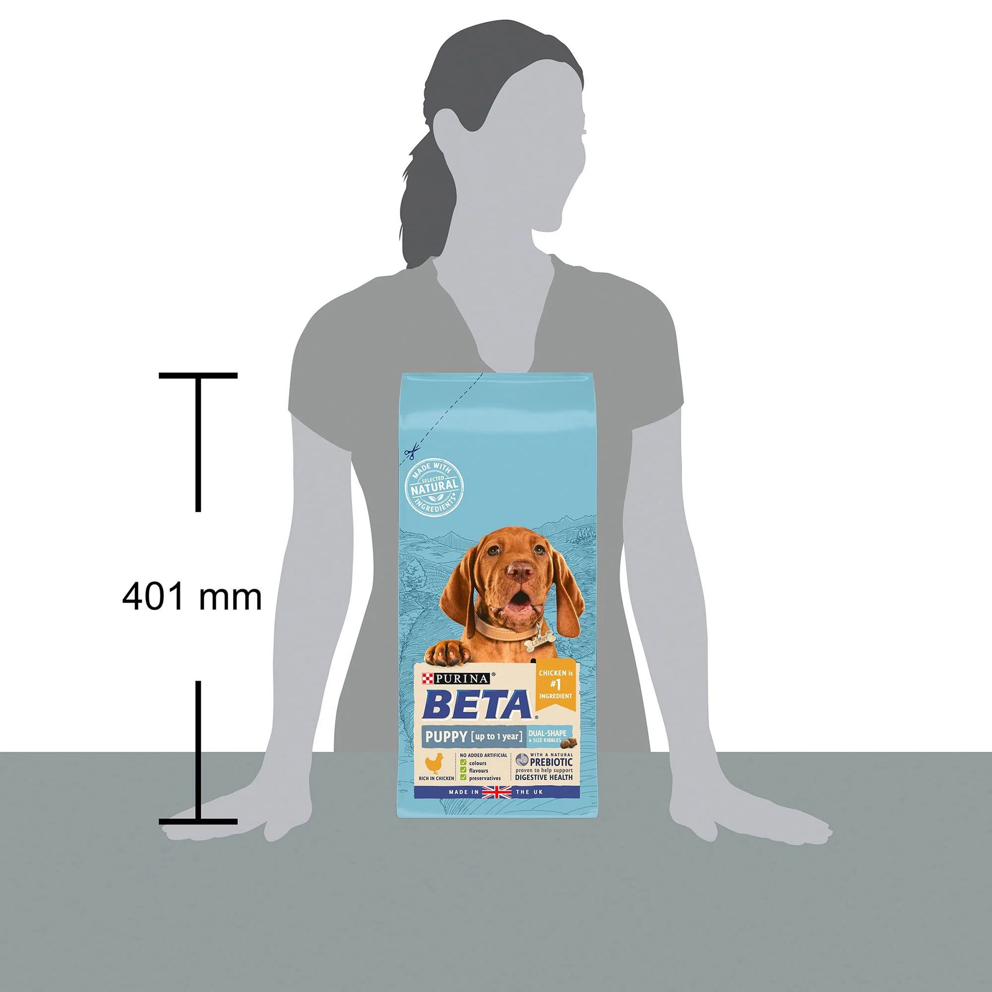 Beta Puppy Dry Dog Food With Chicken 2kg - Image 3