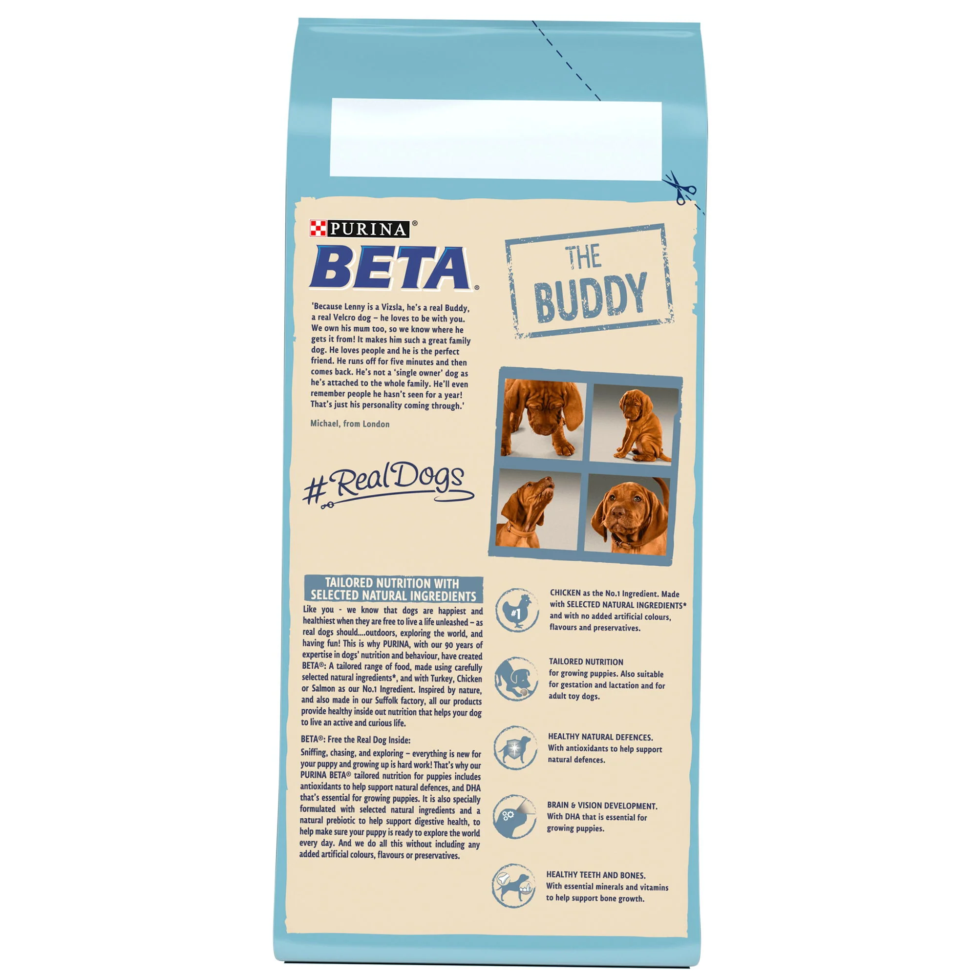 Beta Puppy Dry Dog Food With Chicken 2kg - Image 4