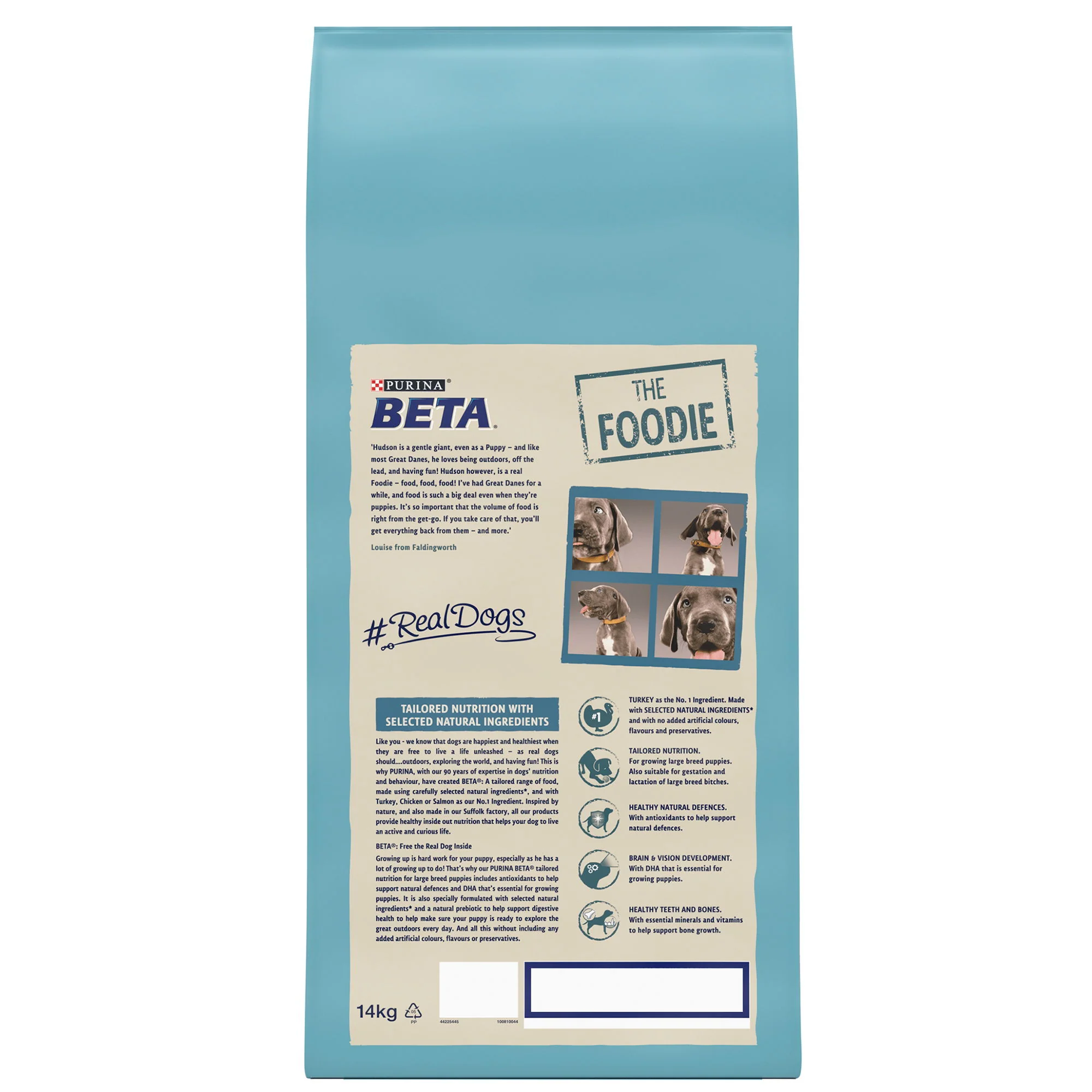 Beta Puppy Large Breed Dry Dog Food With Turkey 14kg - Image 4