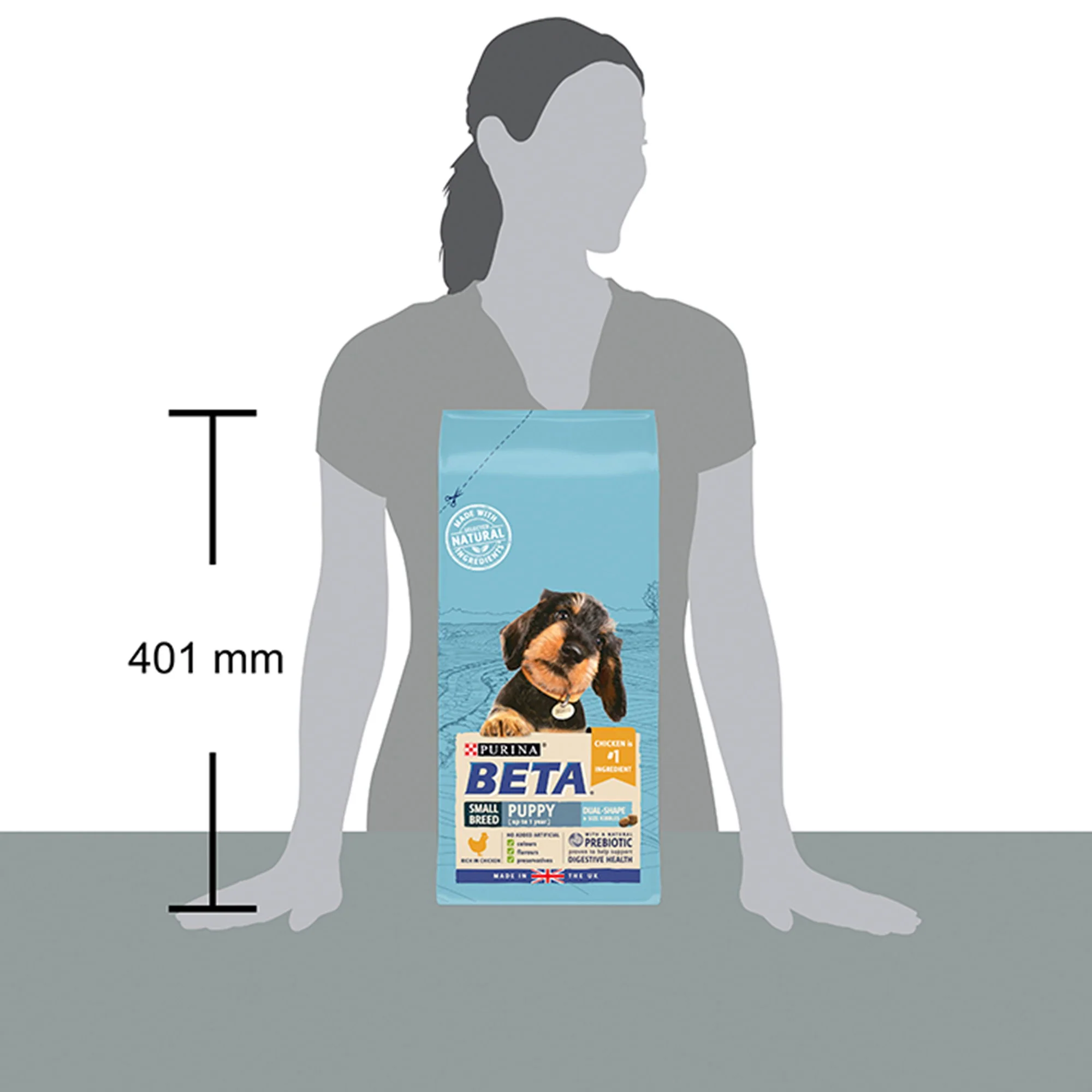 Beta Puppy Small Breed Dry Dog Food With Chicken 2kg - Image 3