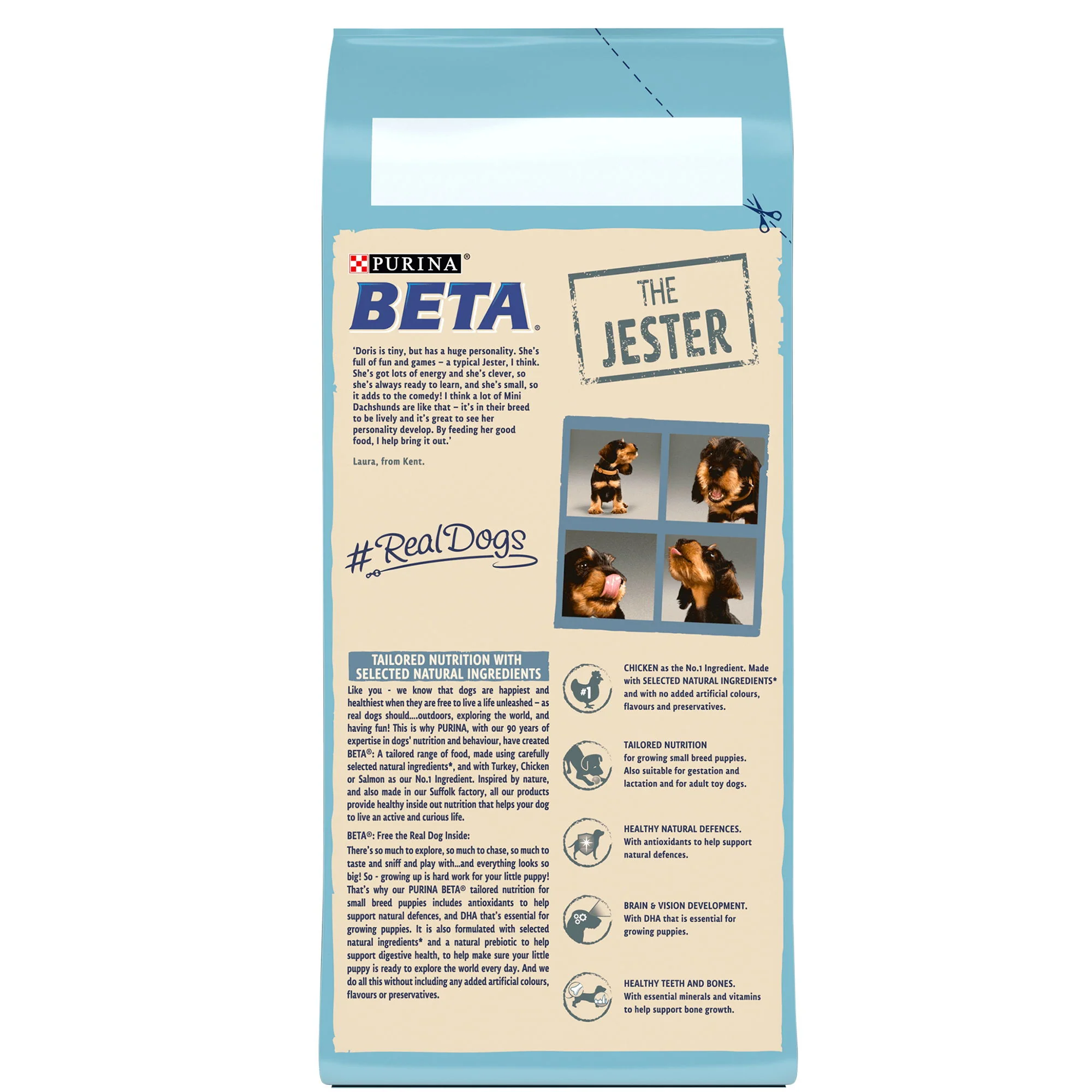 Beta Puppy Small Breed Dry Dog Food With Chicken 2kg - Image 4