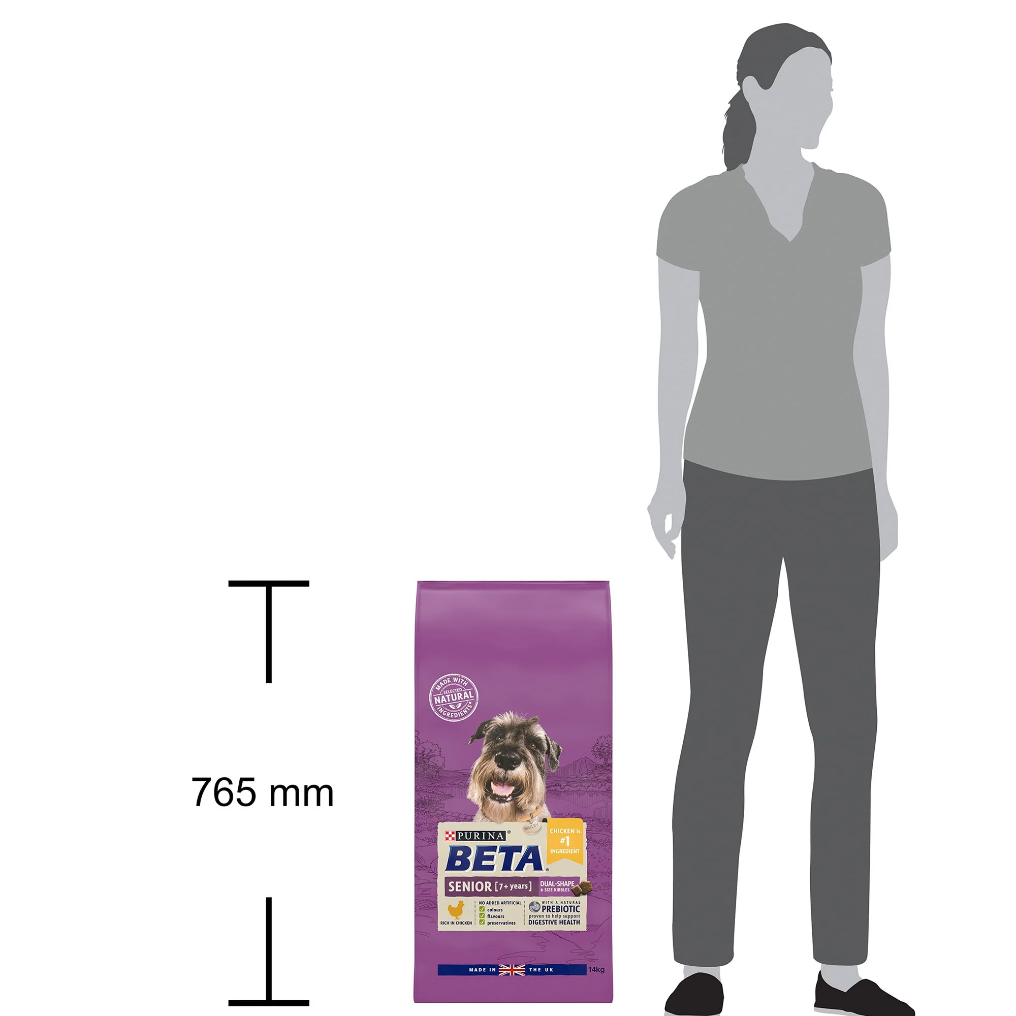 Beta Senior Dry Dog Food With Chicken 14kg - Image 3