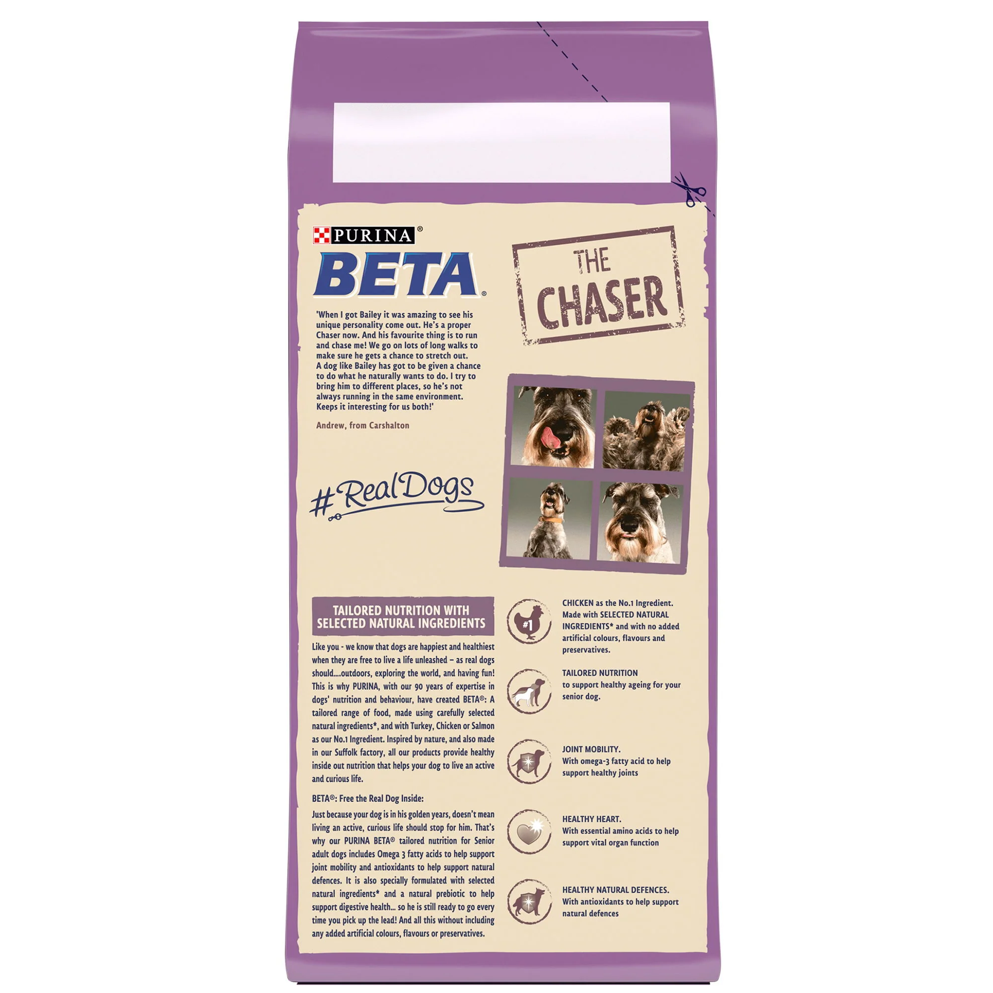 Beta Senior Dry Dog Food With Chicken 2kg - Image 3