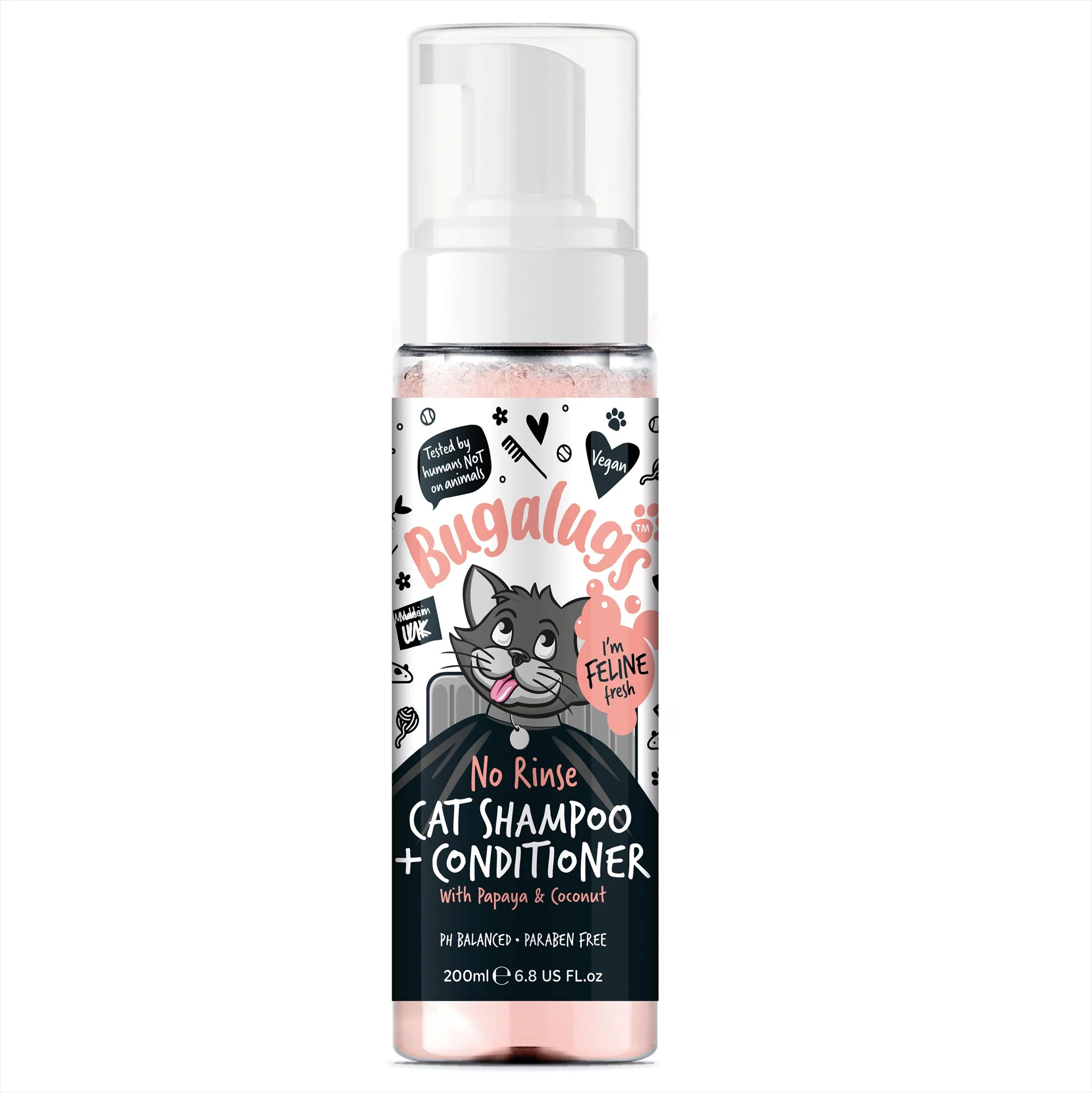 BL No Rinse Shampoo & Conditioner Papaya & Coconut 200ml