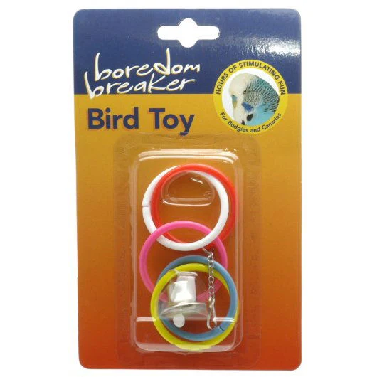 Boredom Breaker Budgie & Canary Olympic Rings W/bell