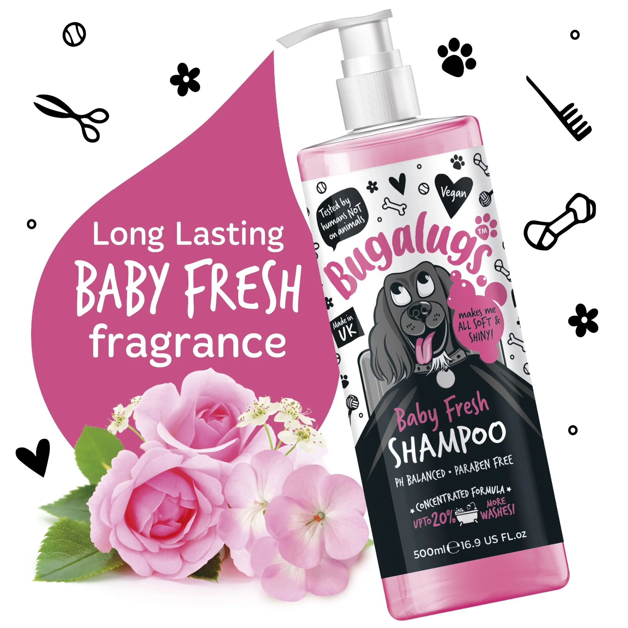 Bugalugs Baby Fresh Shampoo 500ml - Image 2