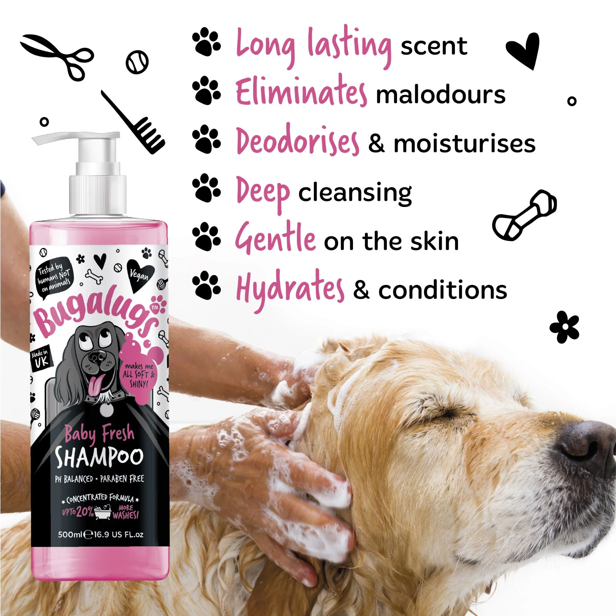 Bugalugs Baby Fresh Shampoo 500ml - Image 3
